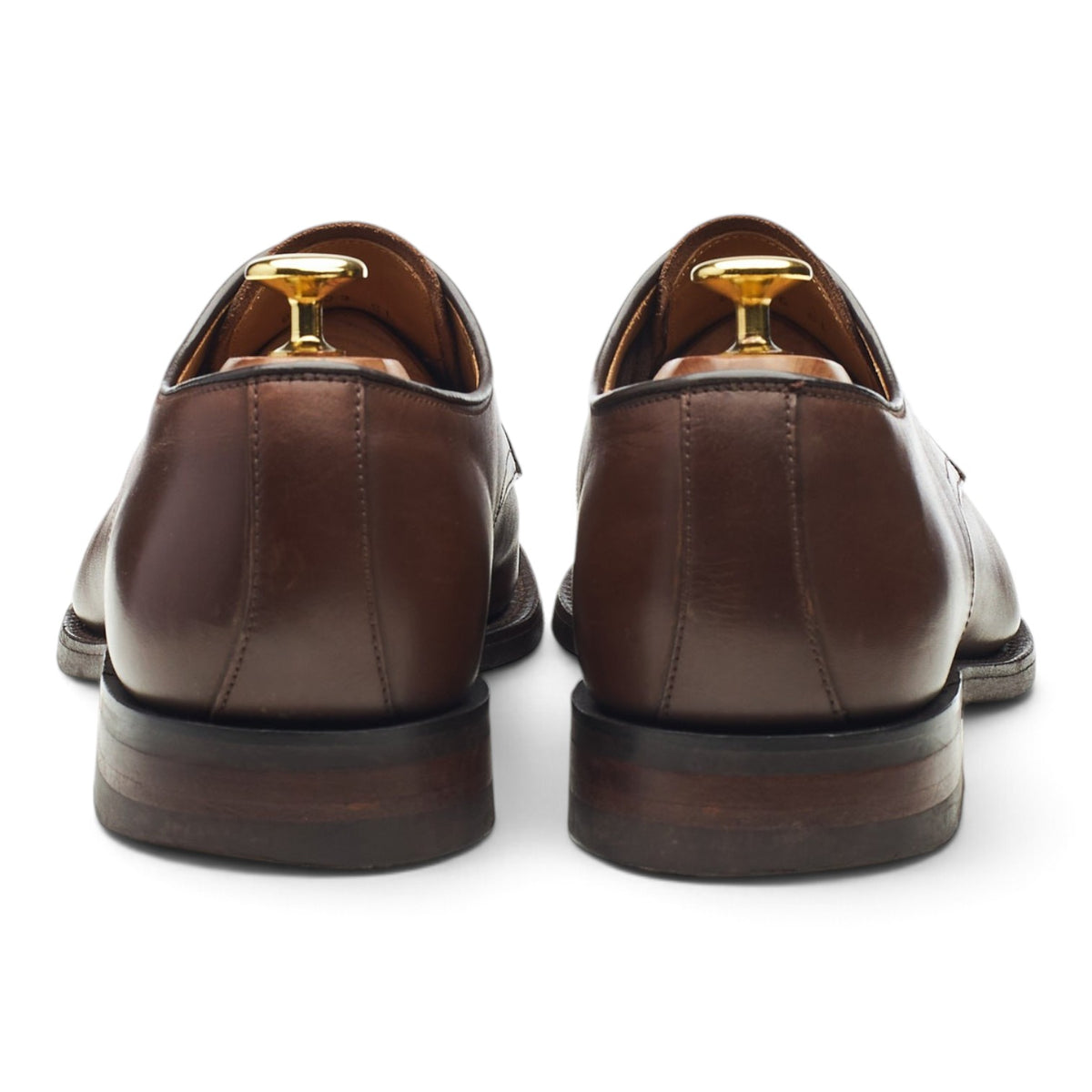 'Gable' Dark Brown Leather Derby UK 8 G
