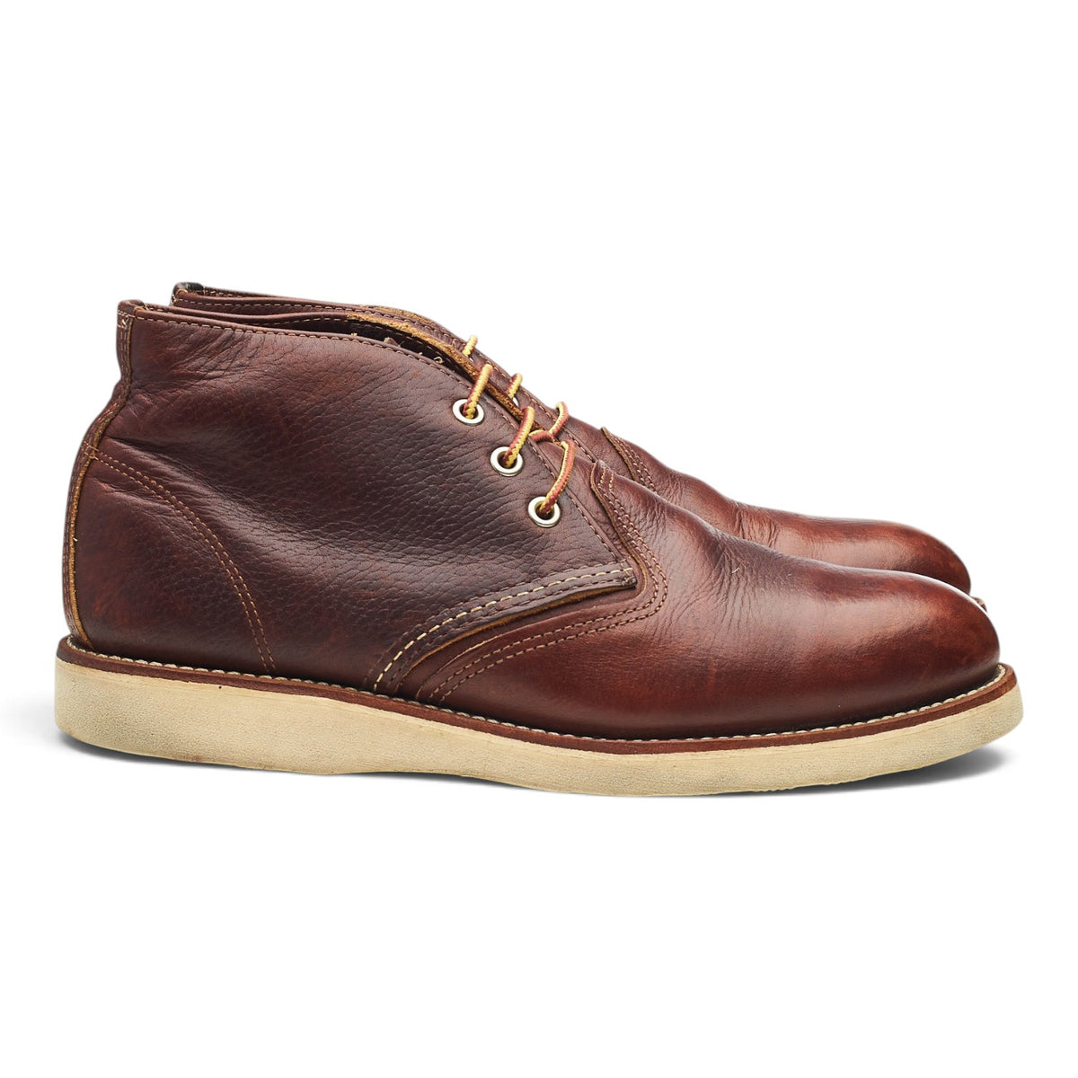 '3141' Brown Leather Chukka Boots UK 7.5 US 8.5 D
