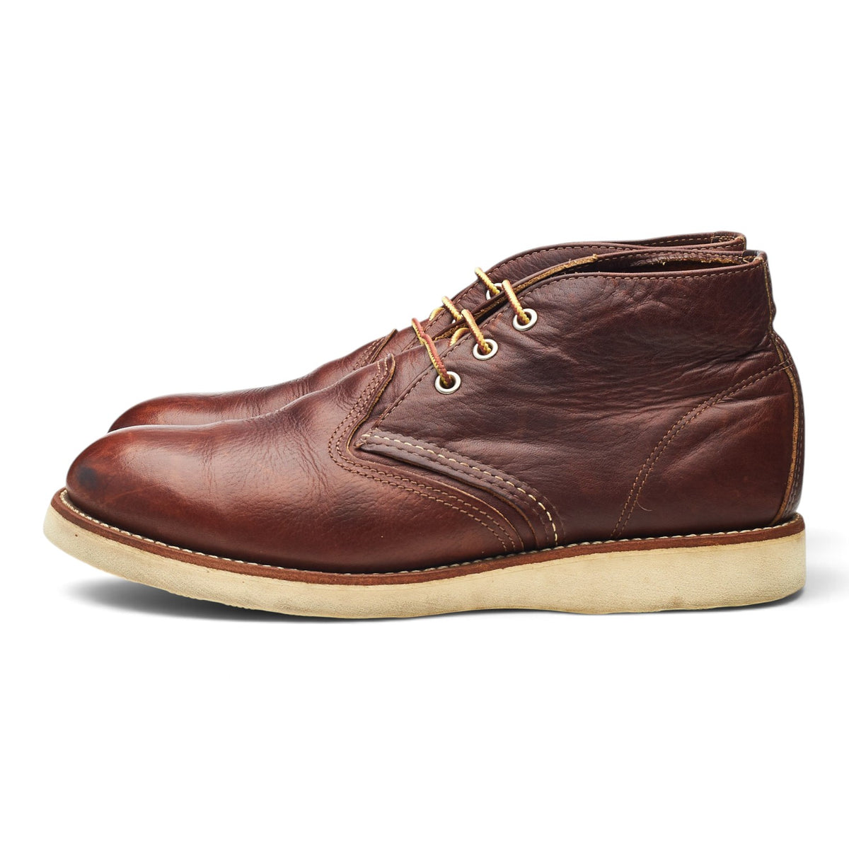 '3141' Brown Leather Chukka Boots UK 7.5 US 8.5 D
