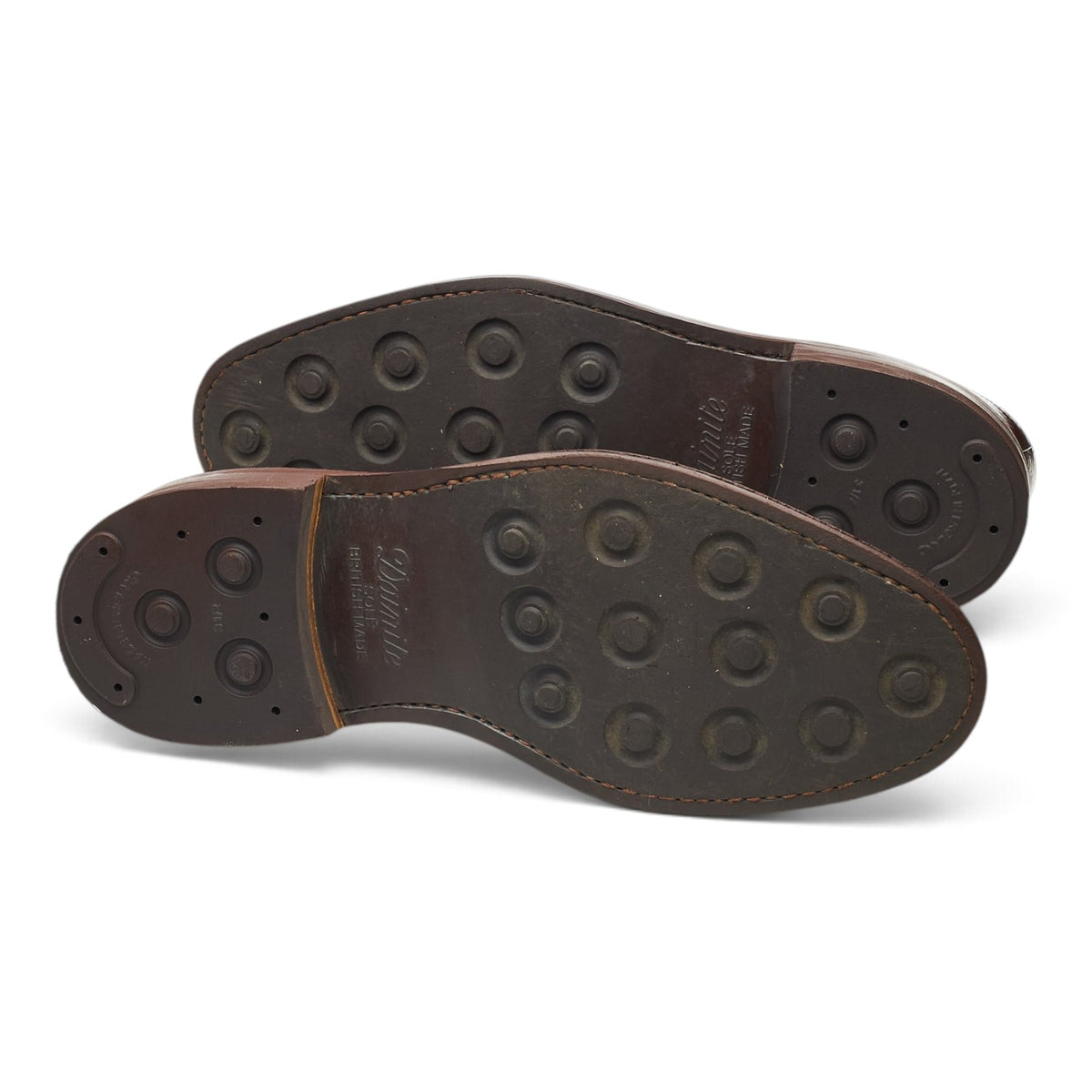 'Tedder' Brown Grain Leather Derby Brogues UK 9.5 F