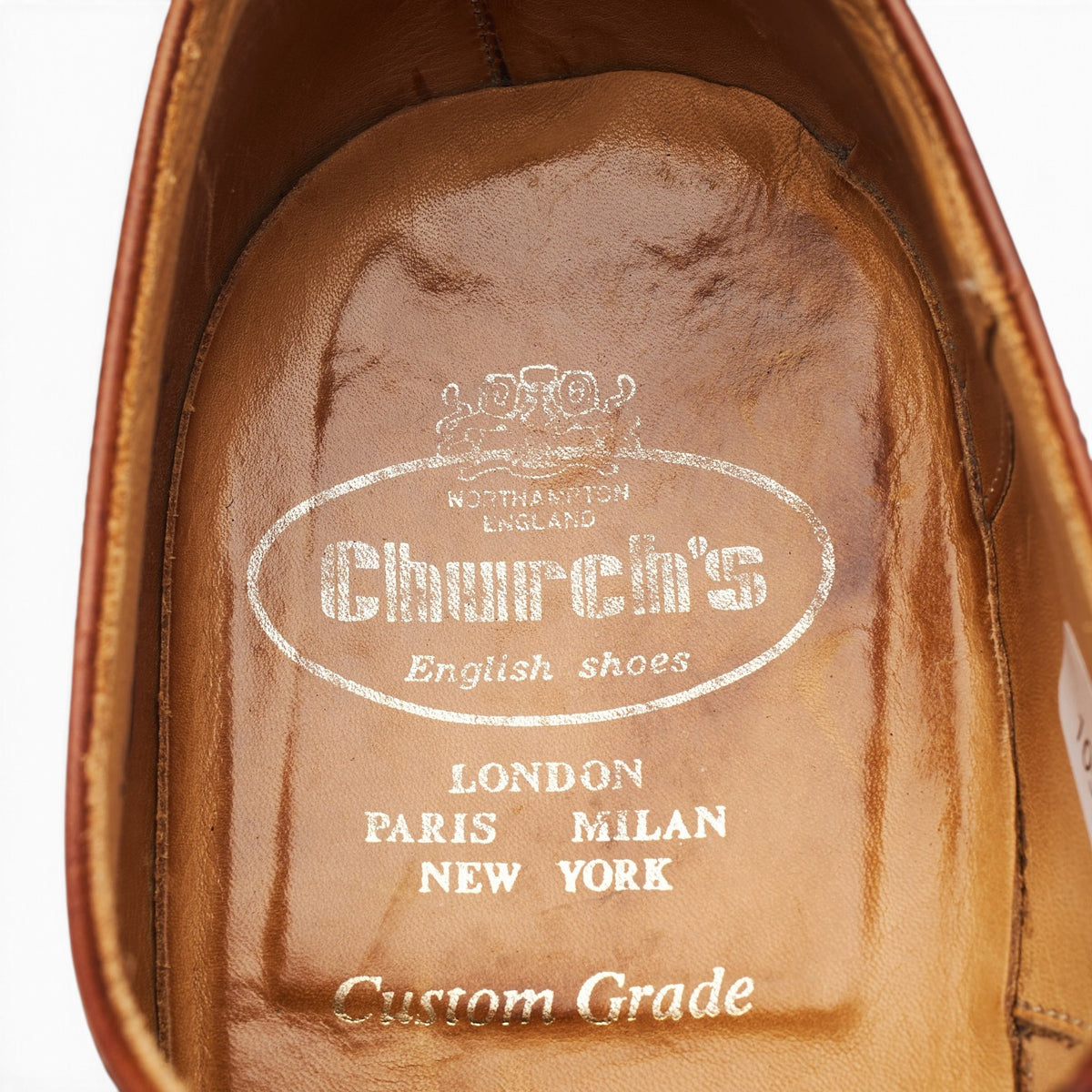 'Canberra' Tan Brown Leather Oxford UK 10 G