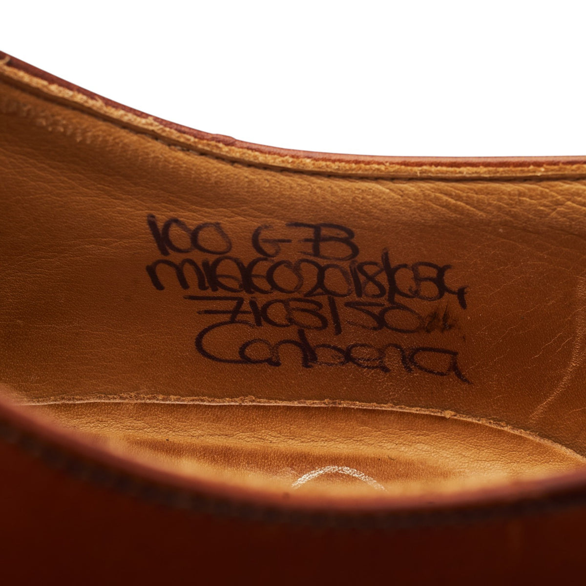 'Canberra' Tan Brown Leather Oxford UK 10 G