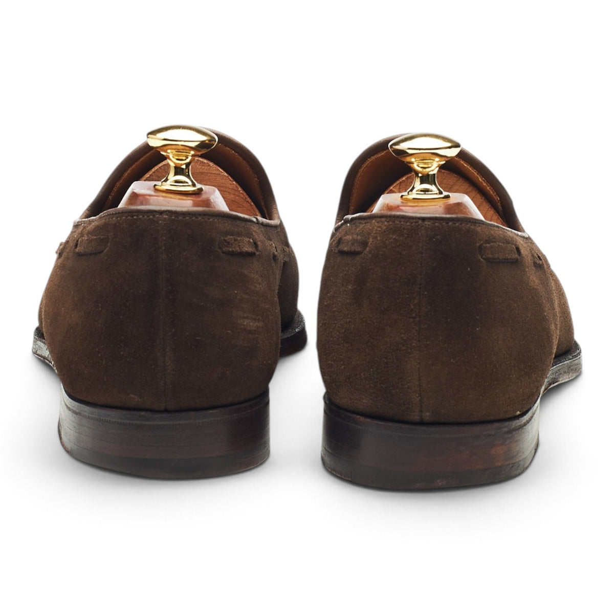 'Cavendish 2' Dark Brown Suede Tassel Loafers UK 9 E