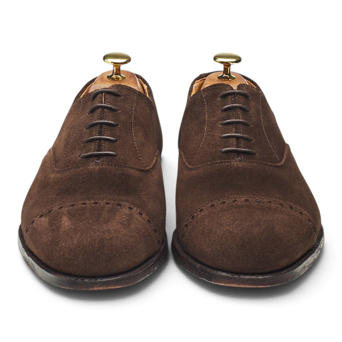 Anglo Italian 'Burlington' Dark Brown Suede Oxford UK 8.5 E