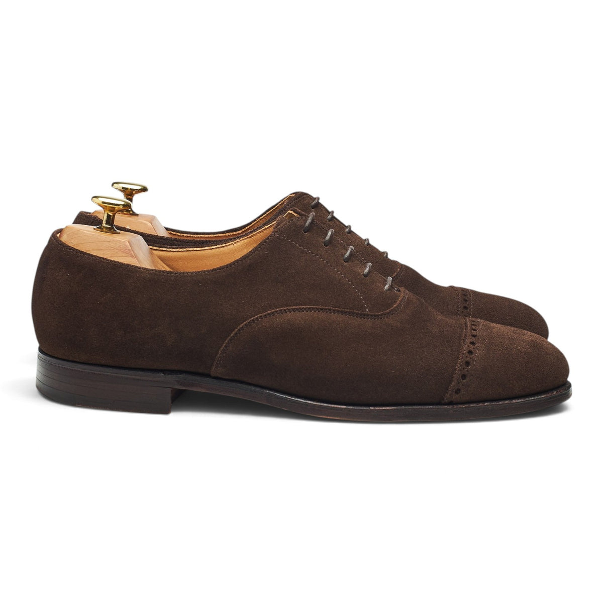 Anglo Italian 'Burlington' Dark Brown Suede Oxford UK 8.5 E