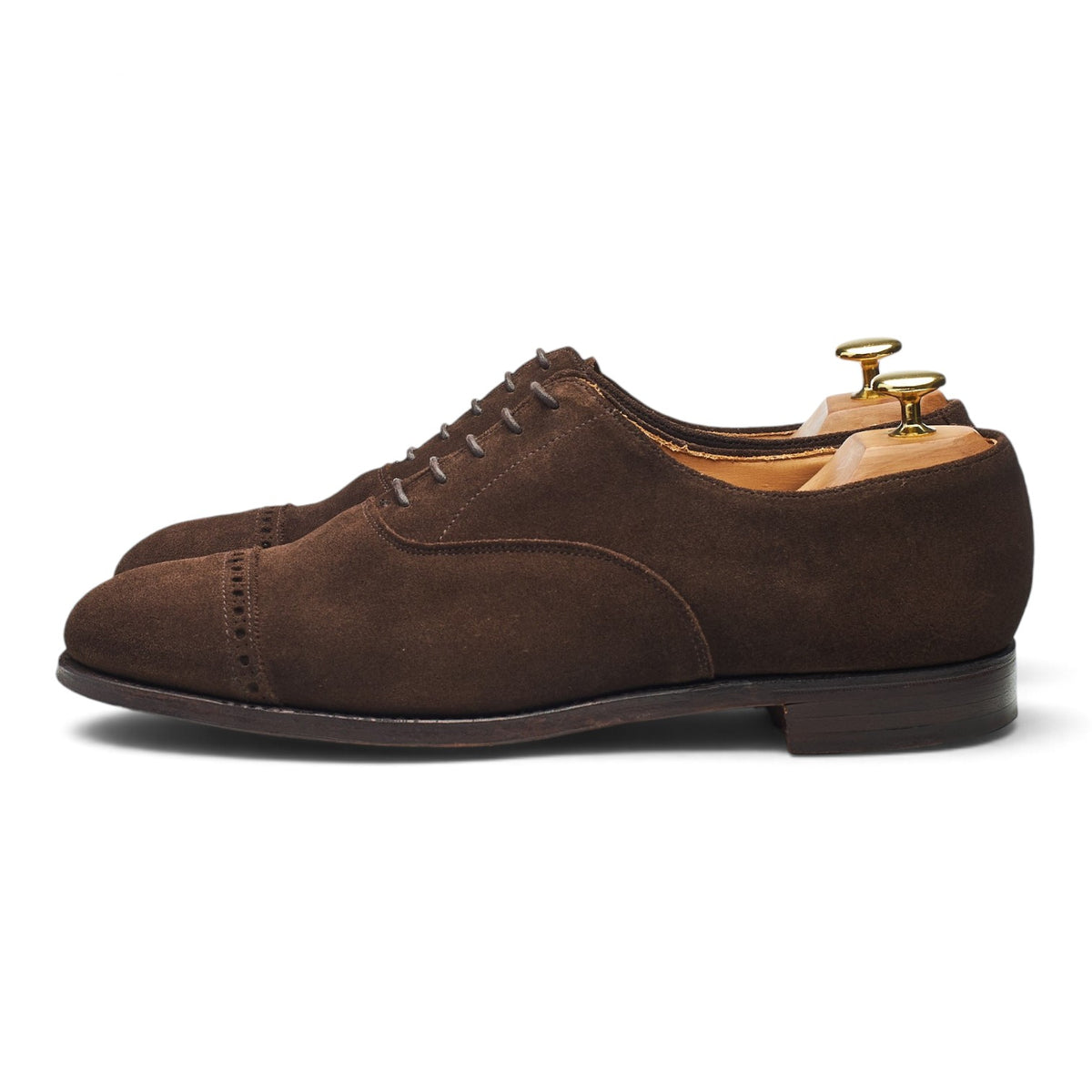 Anglo Italian 'Burlington' Dark Brown Suede Oxford UK 8.5 E