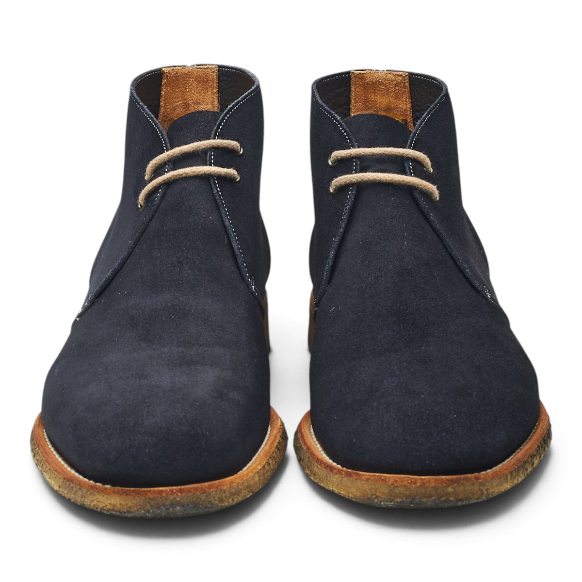 'Sahara' Navy Blue Suede Chukka Boots UK 9.5 F