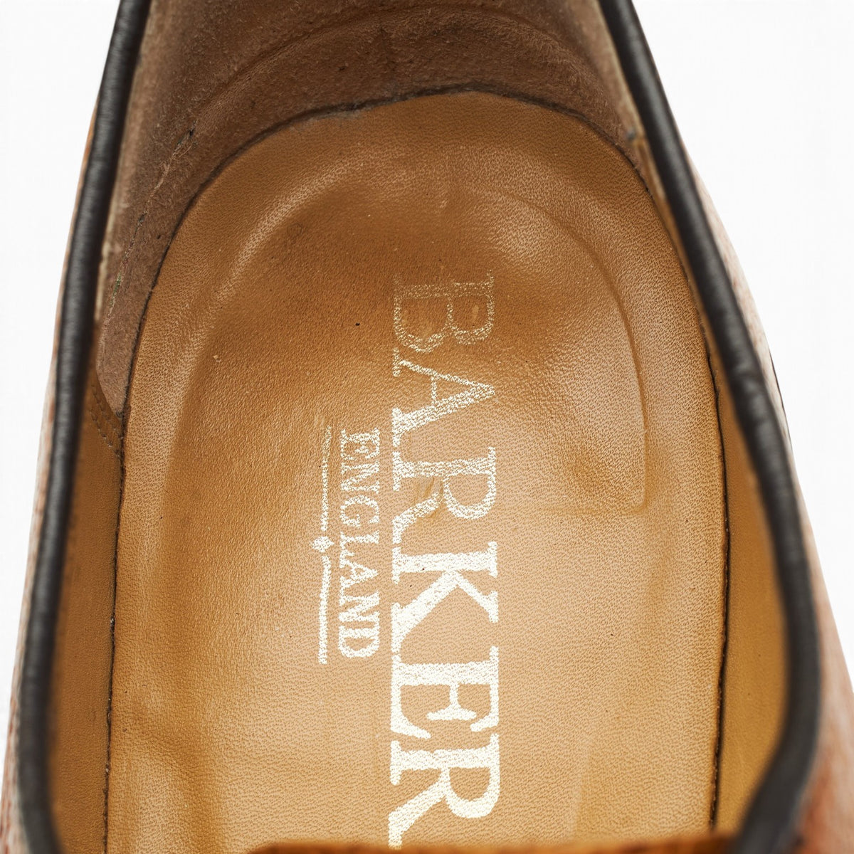 'Nairn' Tan Brown Grain Leather Derby UK 8.5 F