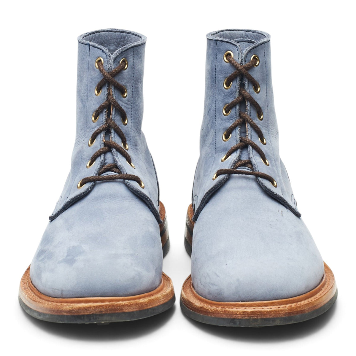 'Bernwood' Blue Nubuck Boots UK 7.5