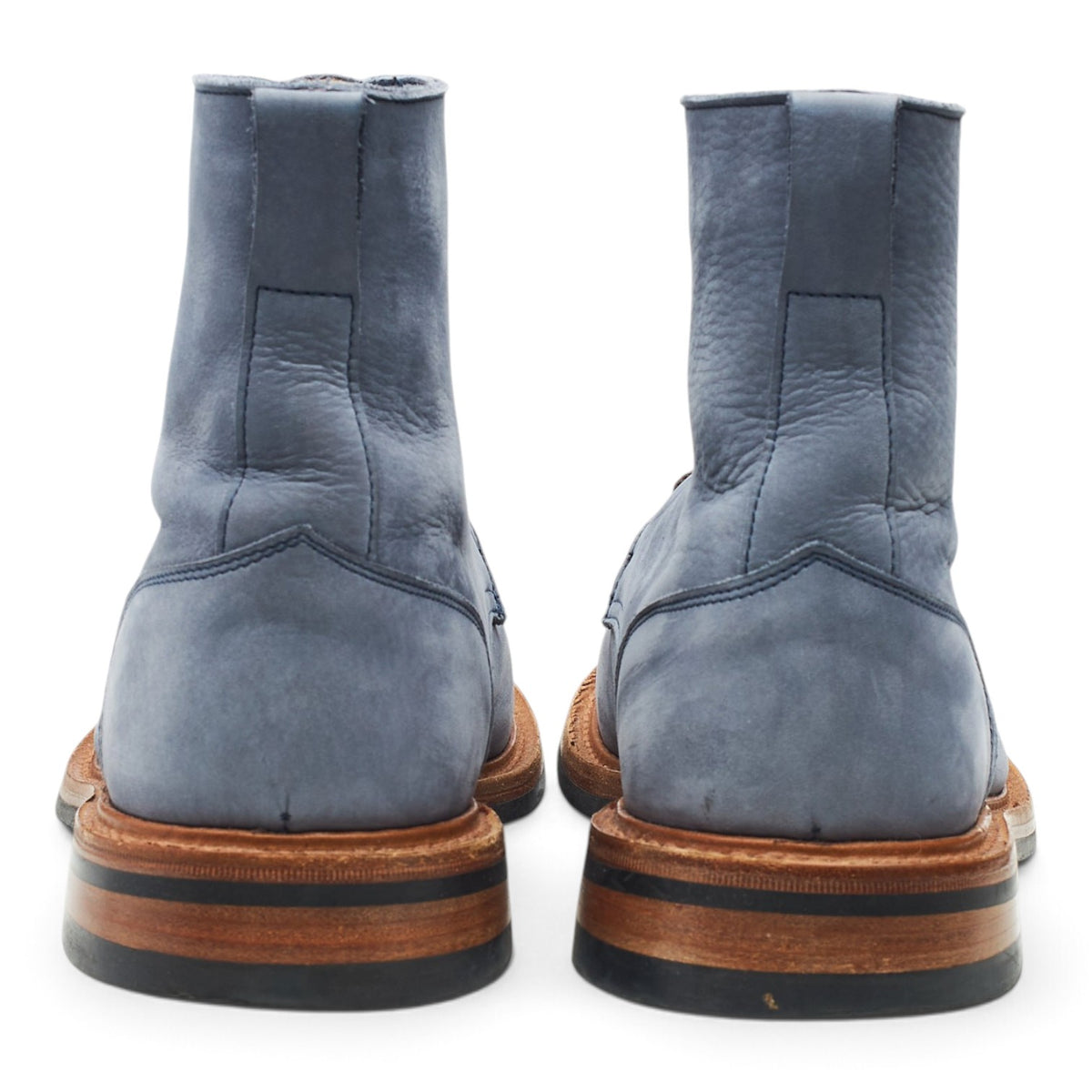 'Bernwood' Blue Nubuck Boots UK 7.5