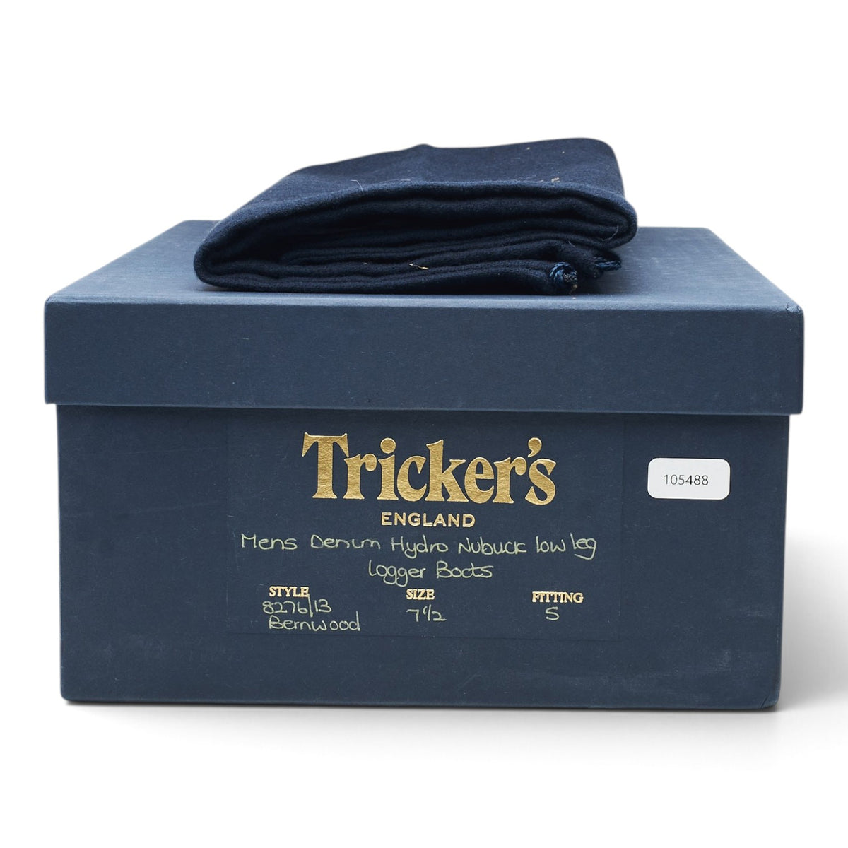 'Bernwood' Blue Nubuck Boots UK 7.5