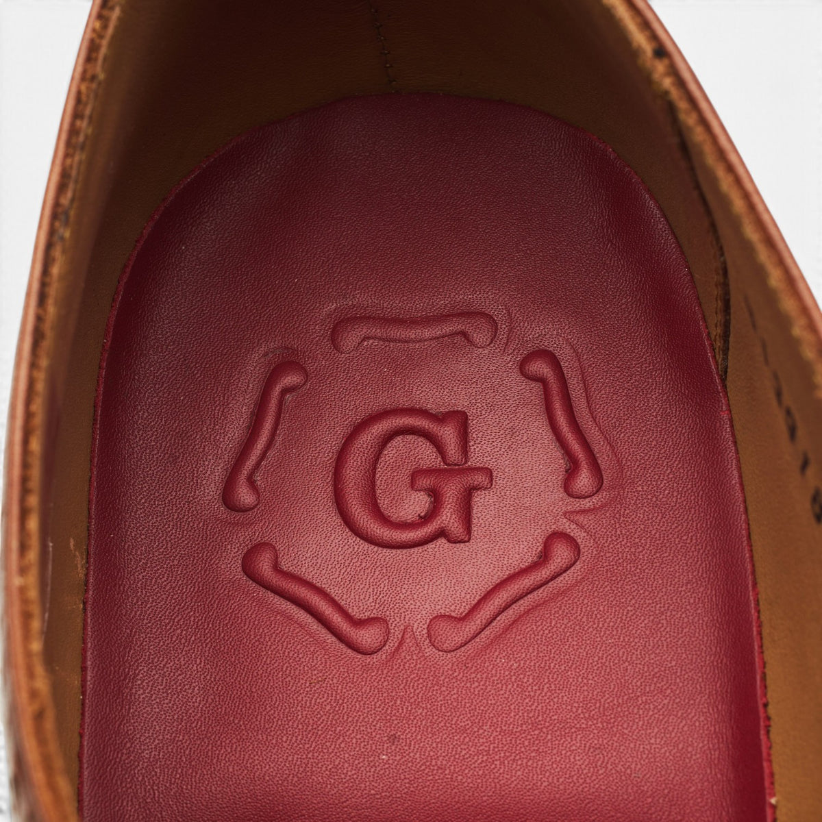 'Luther' Tan Brown Leather Oxford Brogues UK 8 F