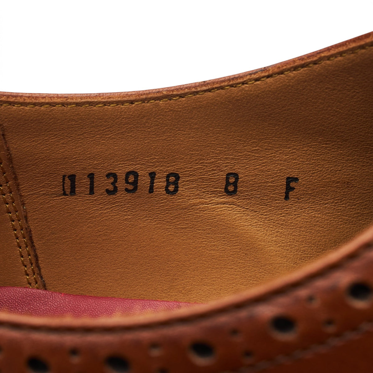 'Luther' Tan Brown Leather Oxford Brogues UK 8 F
