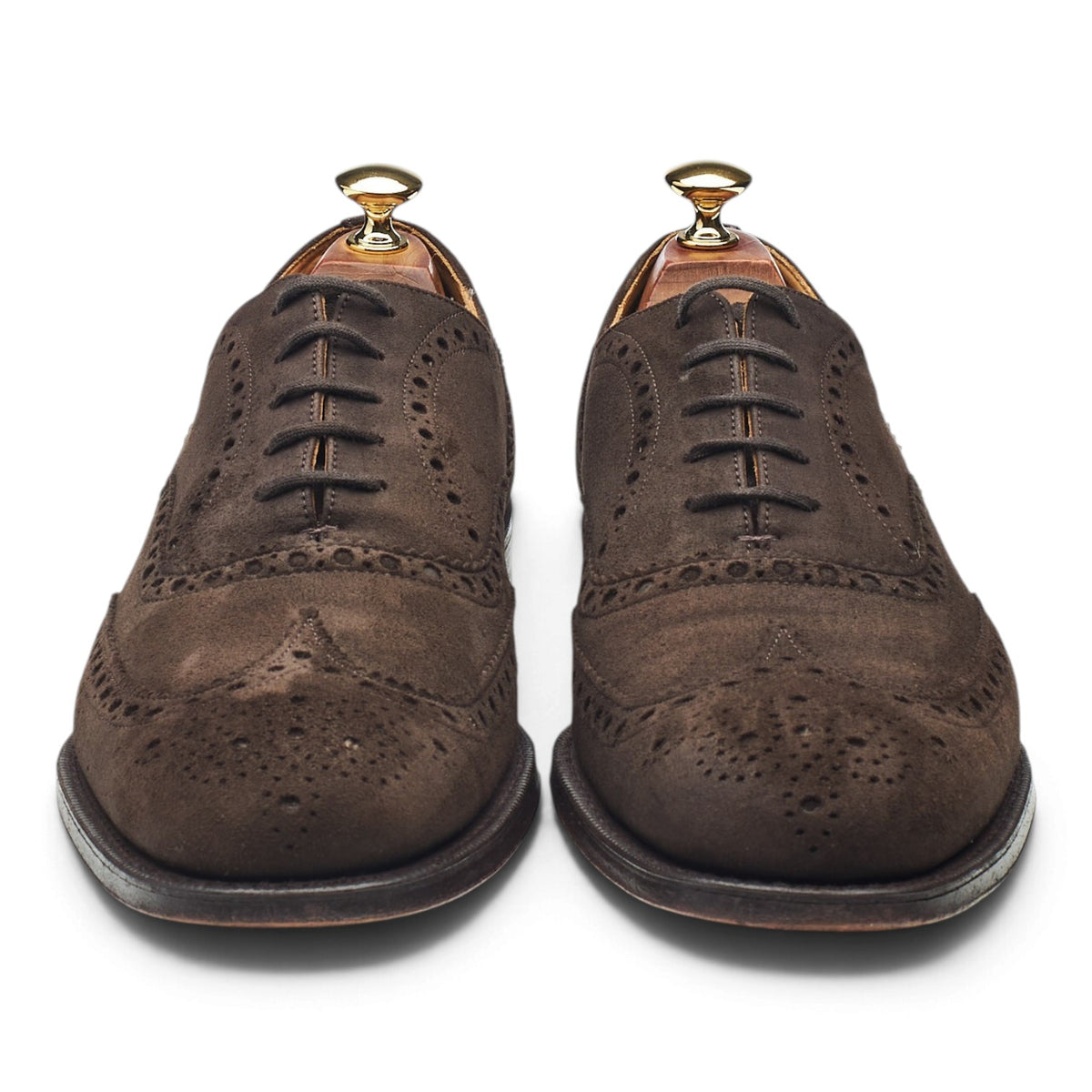 'Chetwynd' Dark Brown Suede Oxford Brogues UK 9.5 F