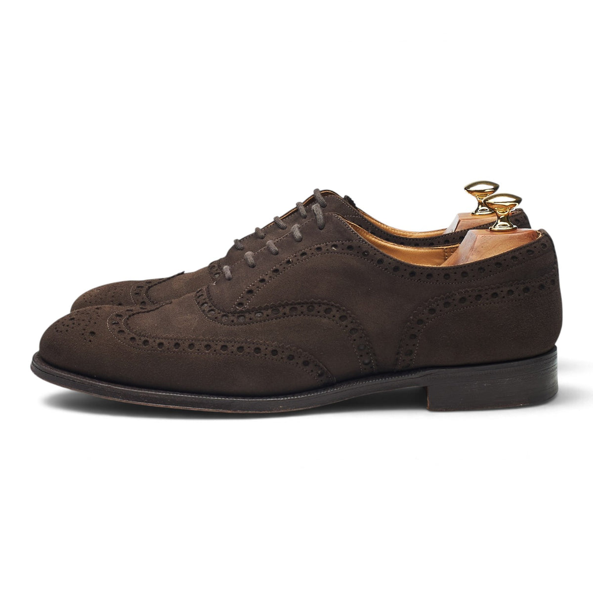 'Chetwynd' Dark Brown Suede Oxford Brogues UK 9.5 F