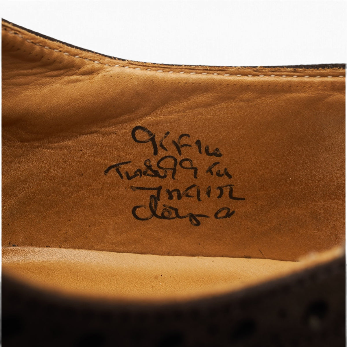 'Chetwynd' Dark Brown Suede Oxford Brogues UK 9.5 F