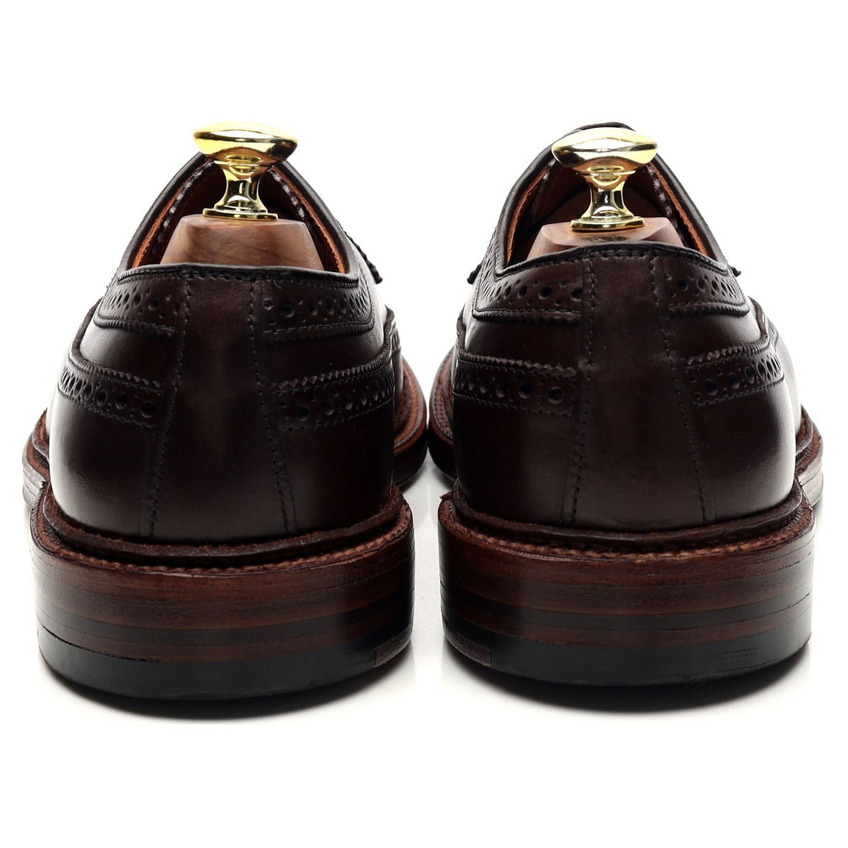 &#39;976&#39; Dark Brown Leather Derby Brogues UK 7 US 7.5 E