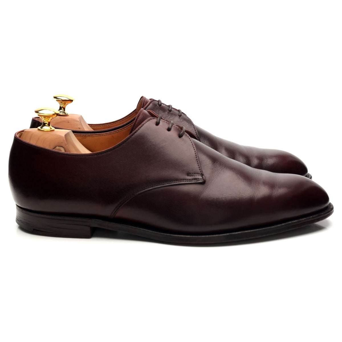 &#39;Sherwood&#39; Burgundy Leather Derby UK 10.5 F