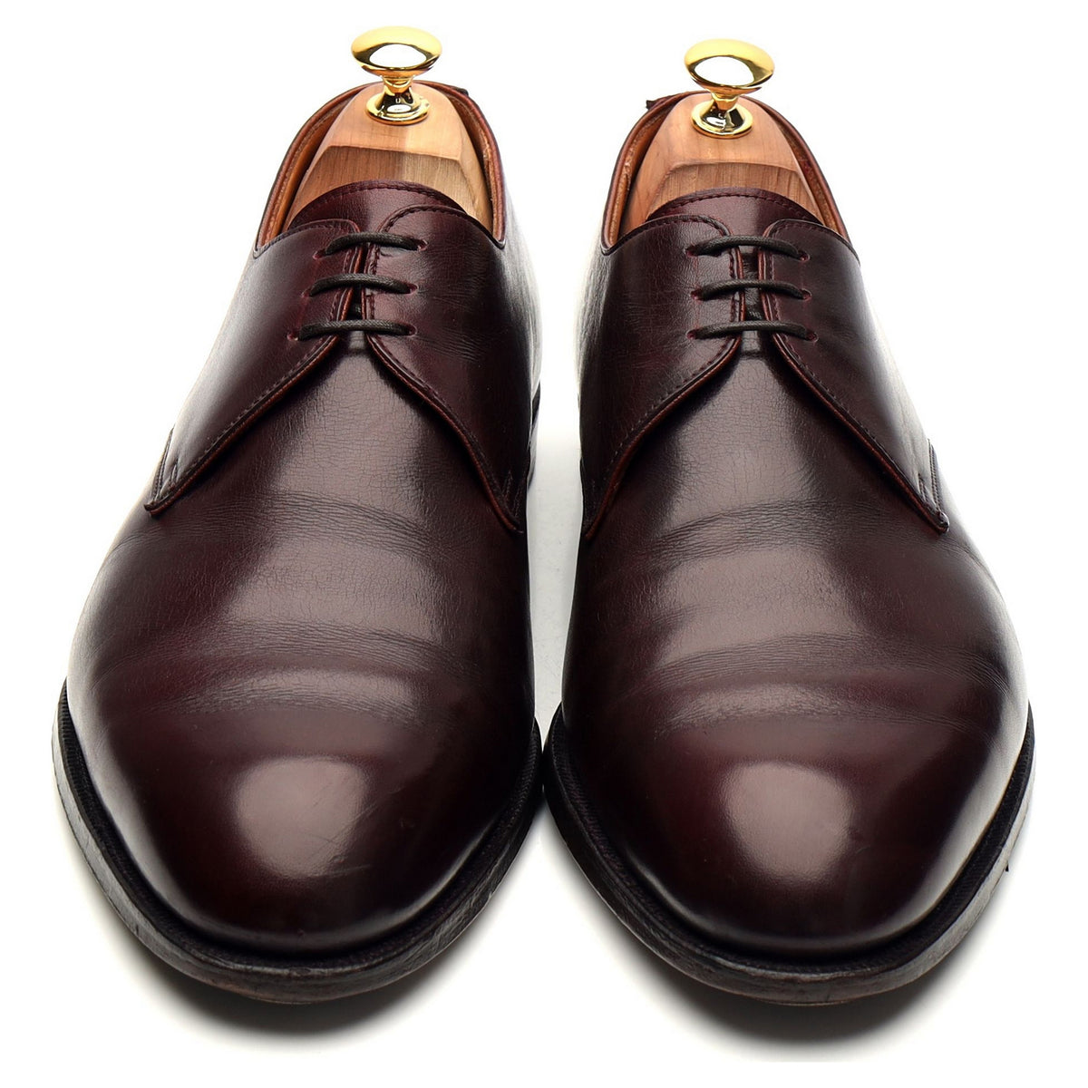 &#39;Sherwood&#39; Burgundy Leather Derby UK 10.5 F