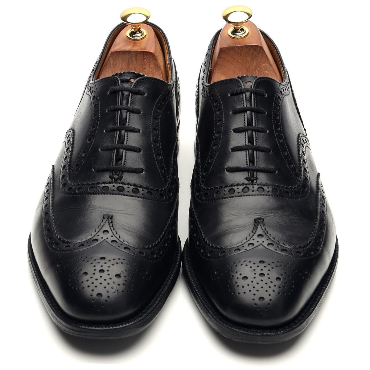 'Brisbane' Black Leather Oxford Brogues UK 9 G