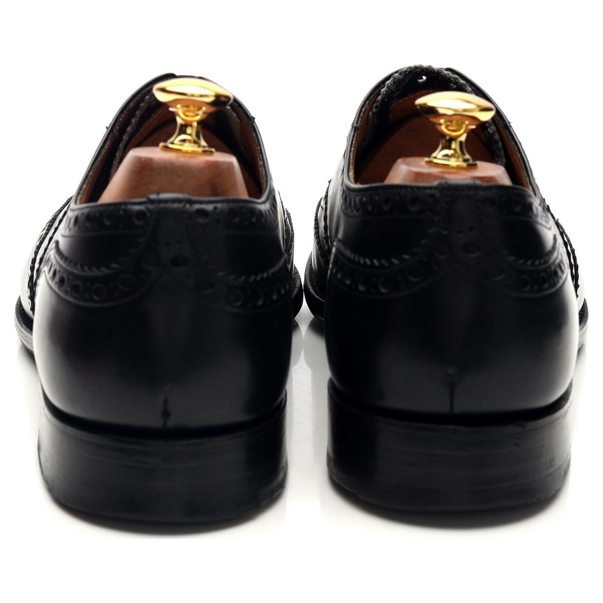 'Brisbane' Black Leather Oxford Brogues UK 9 G