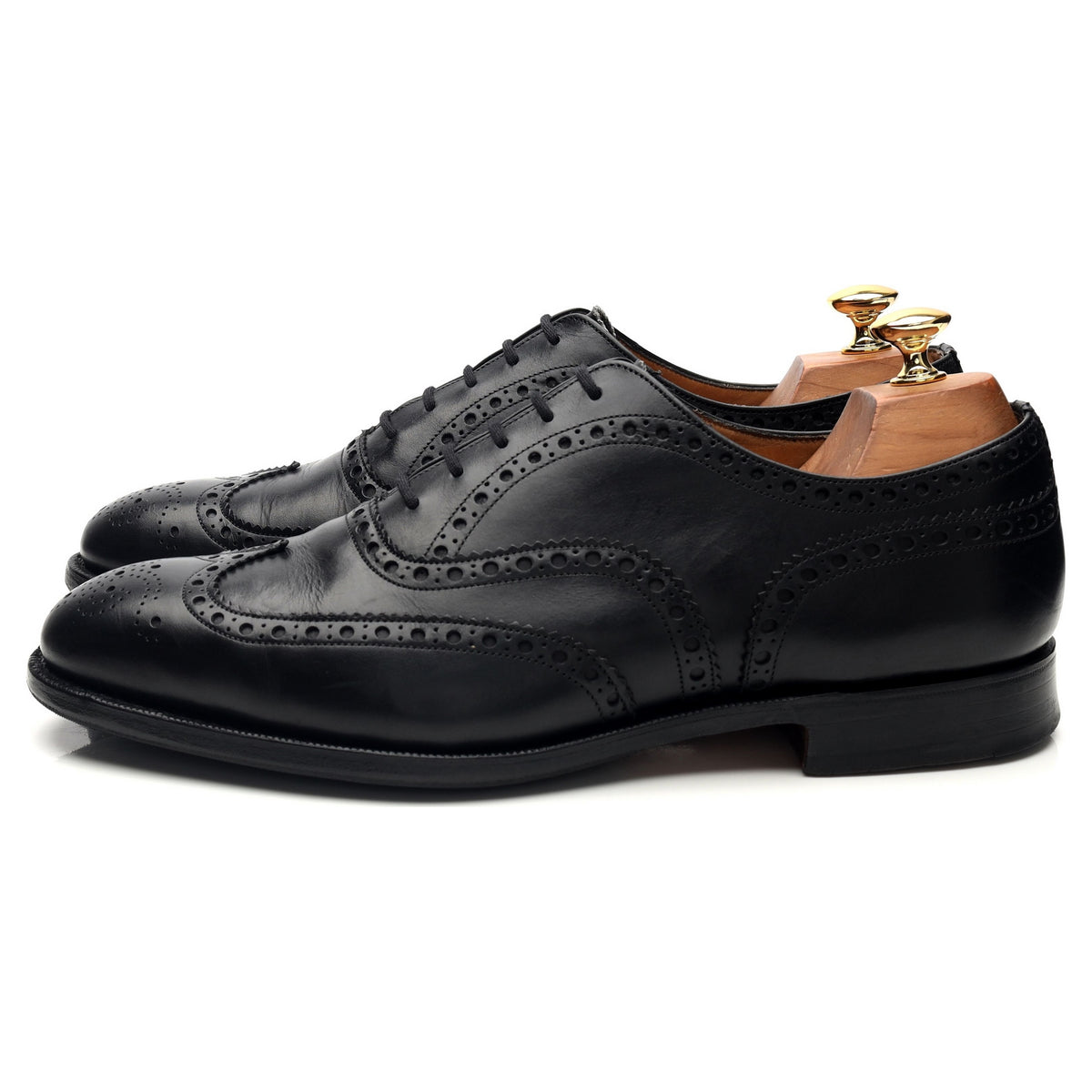'Brisbane' Black Leather Oxford Brogues UK 9 G
