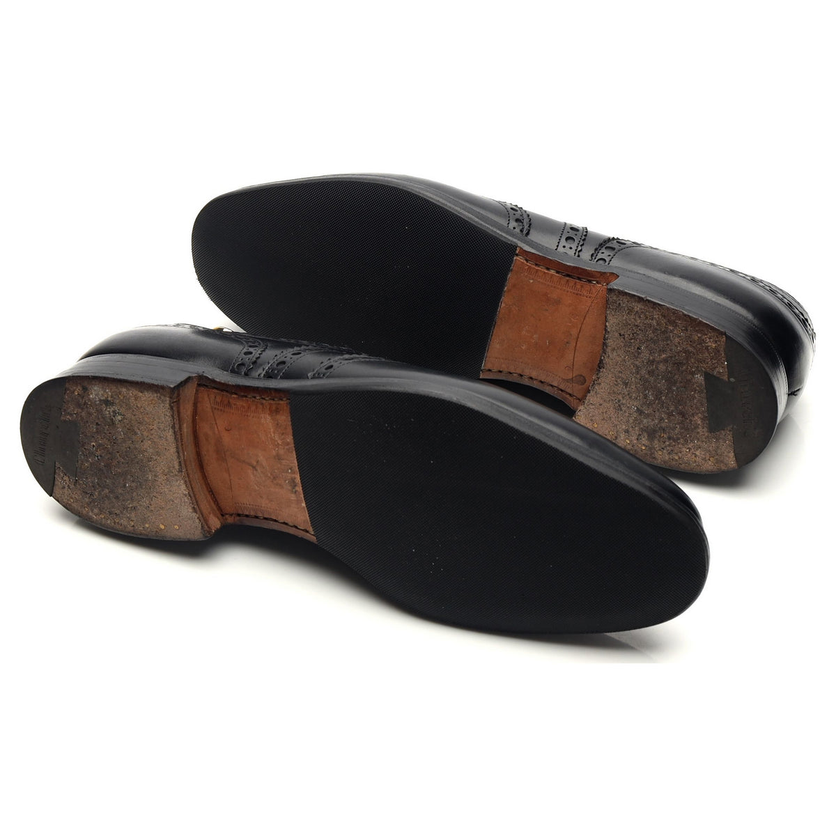 'Brisbane' Black Leather Oxford Brogues UK 9 G