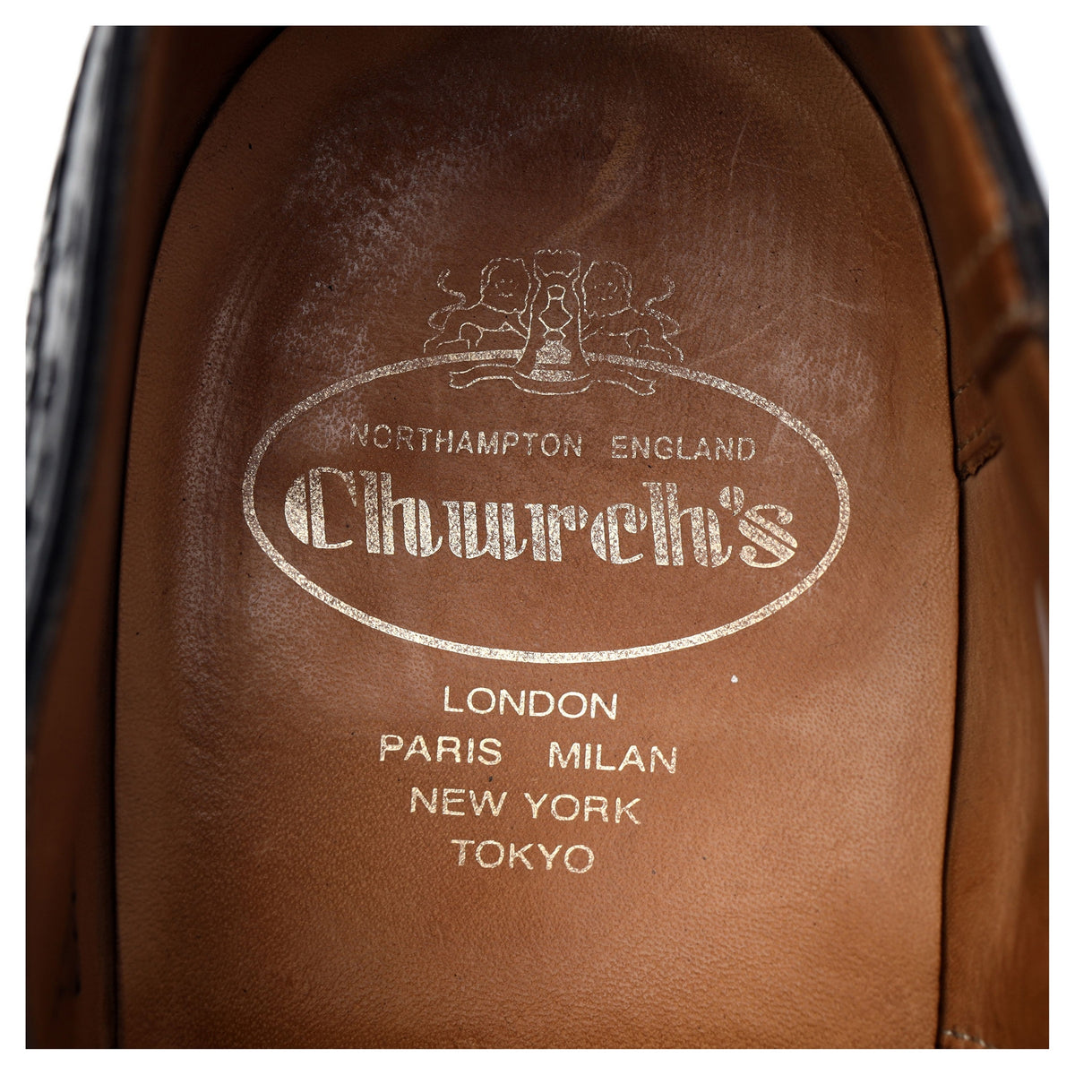 'Brisbane' Black Leather Oxford Brogues UK 9 G