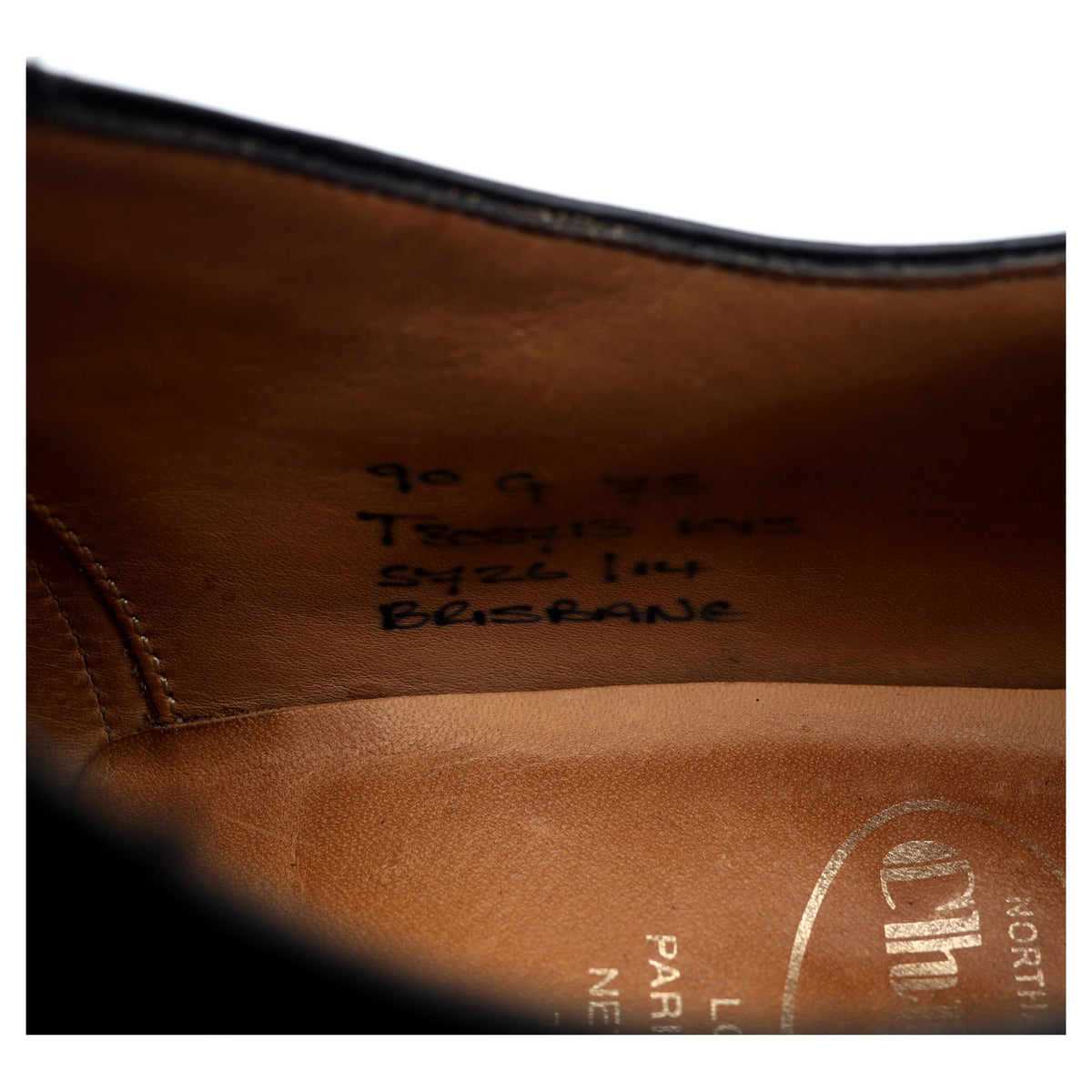 'Brisbane' Black Leather Oxford Brogues UK 9 G