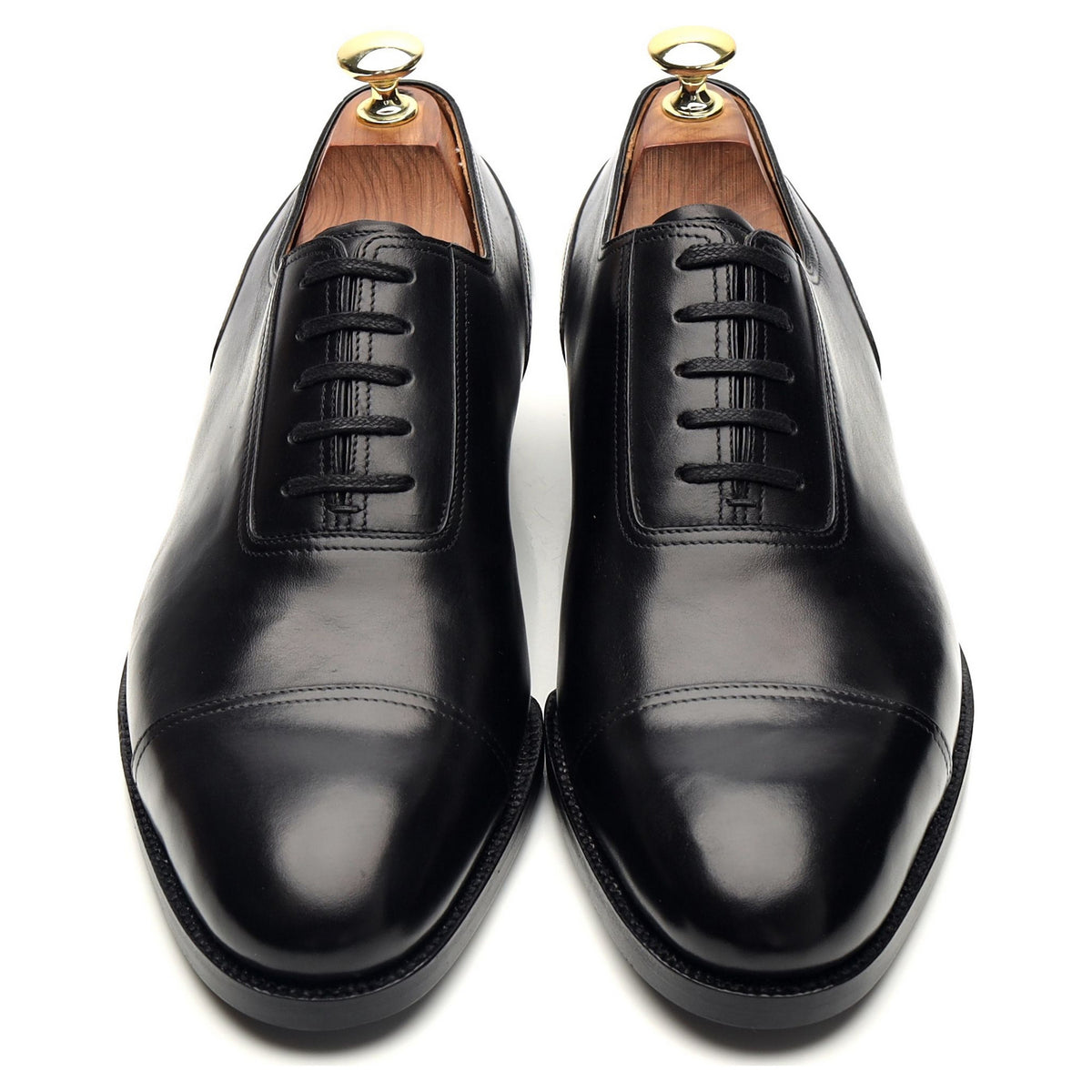 '215' Black Leather Oxford UK 8 F