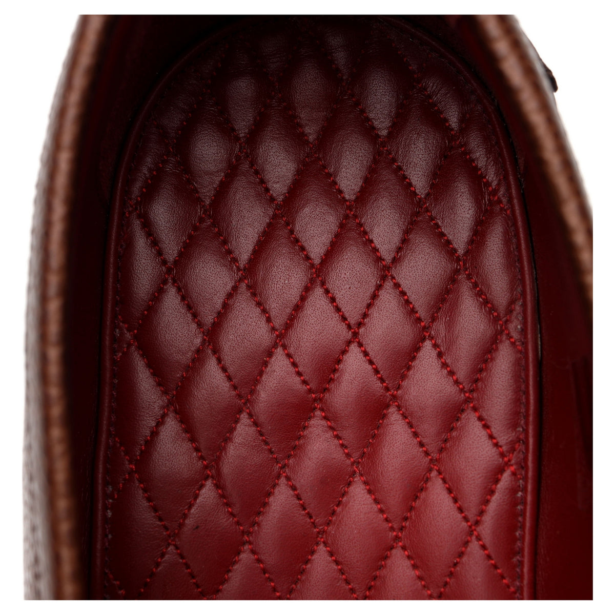 'Henry' Brown Grain Leather Loafers UK 10 F