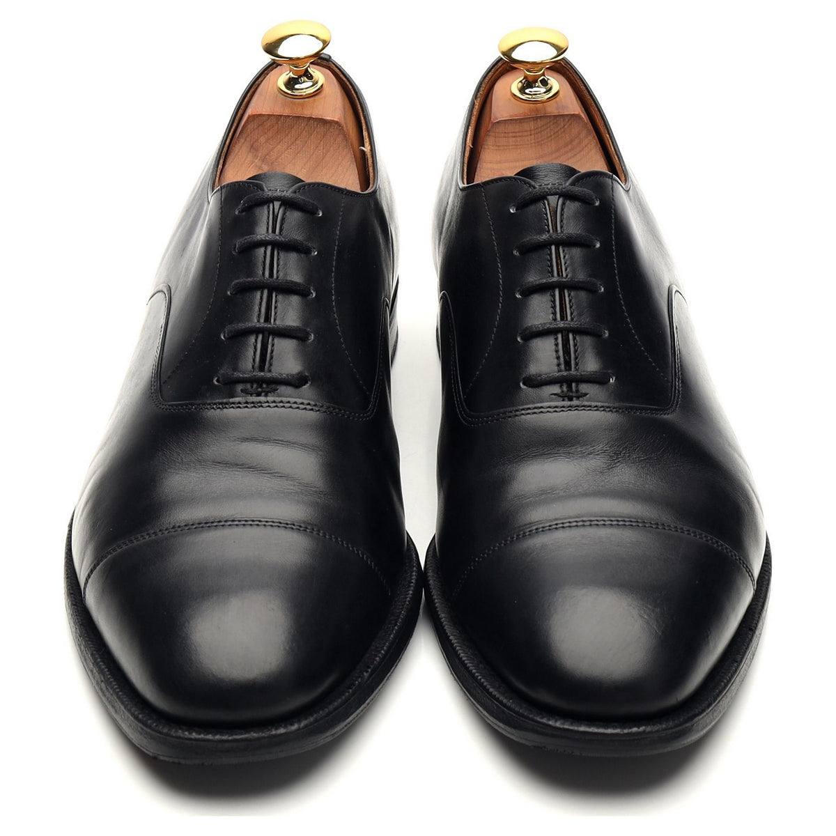 'Consul' Black Leather Oxford UK 7.5 G