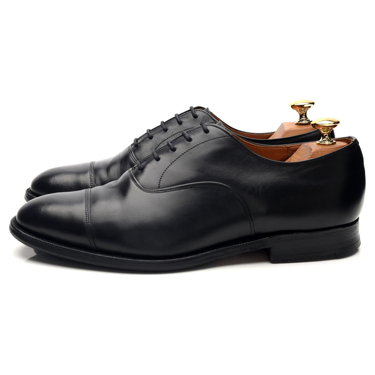 'Consul' Black Leather Oxford UK 7.5 G