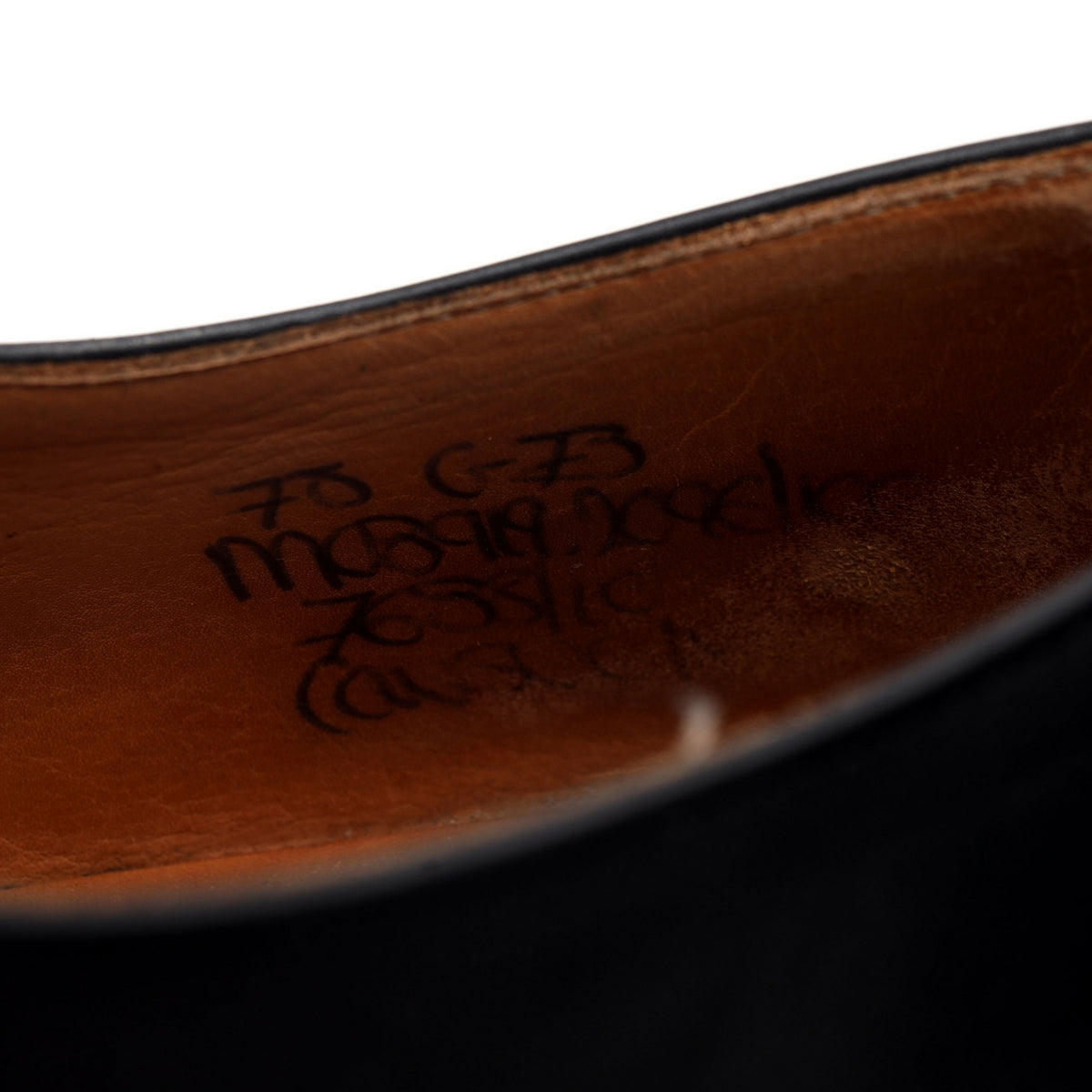 'Consul' Black Leather Oxford UK 7.5 G