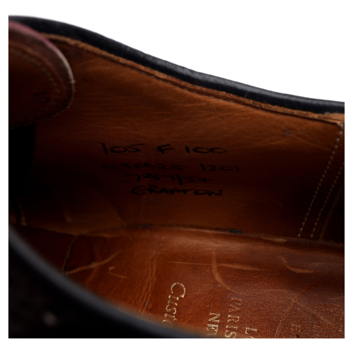 'Grafton' Burgundy Leather Derby Brogues UK 10.5 F