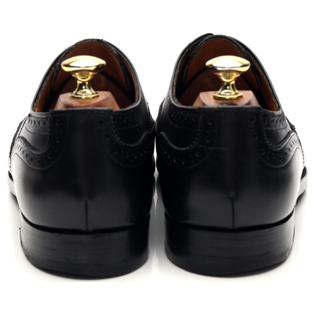 Black Leather Oxford Brogues UK 7