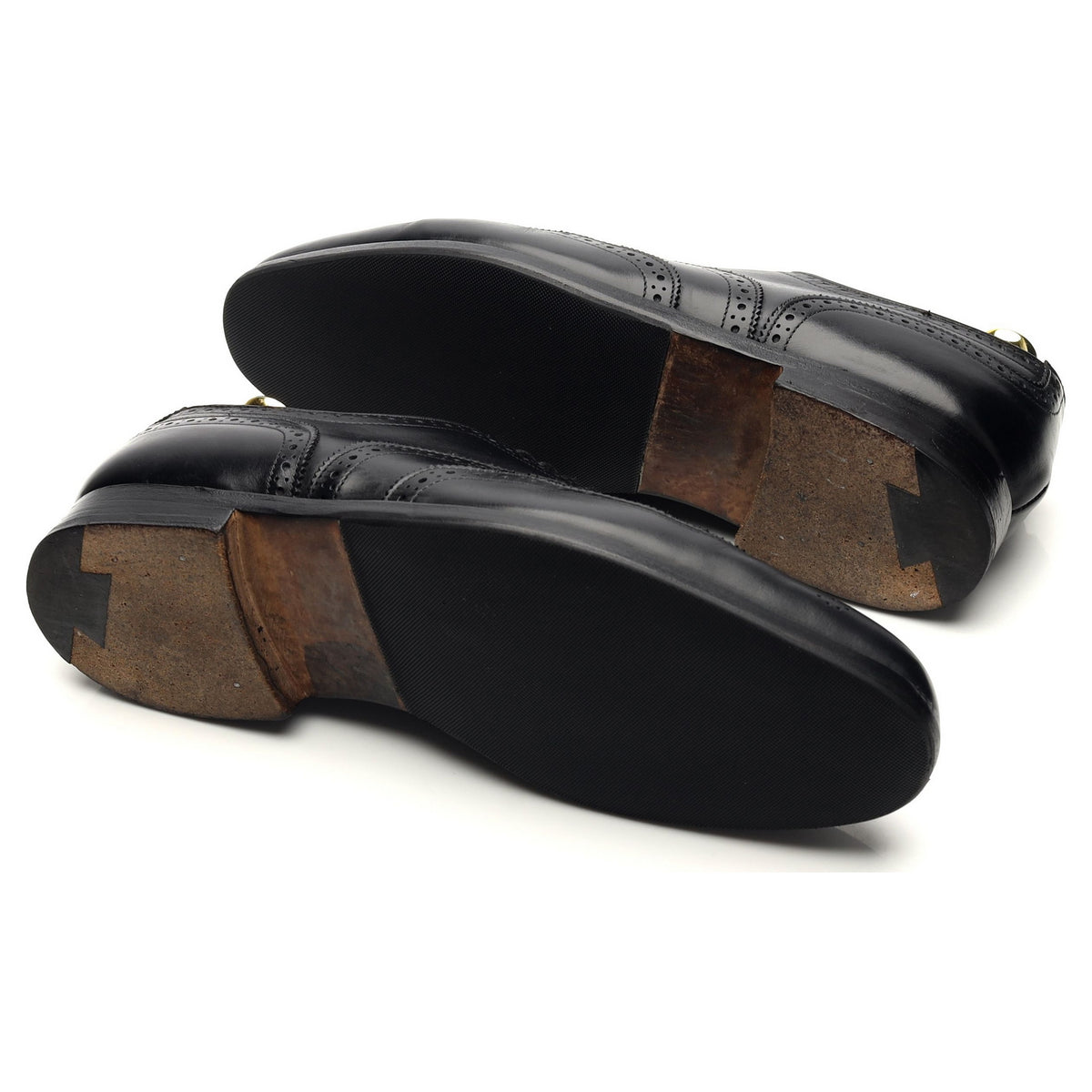 Black Leather Oxford Brogues UK 7