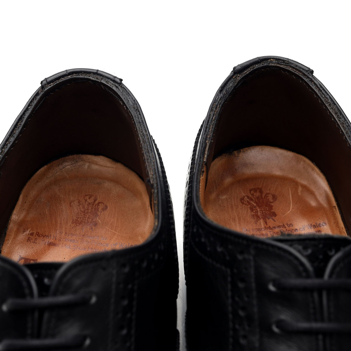 Black Leather Oxford Brogues UK 7