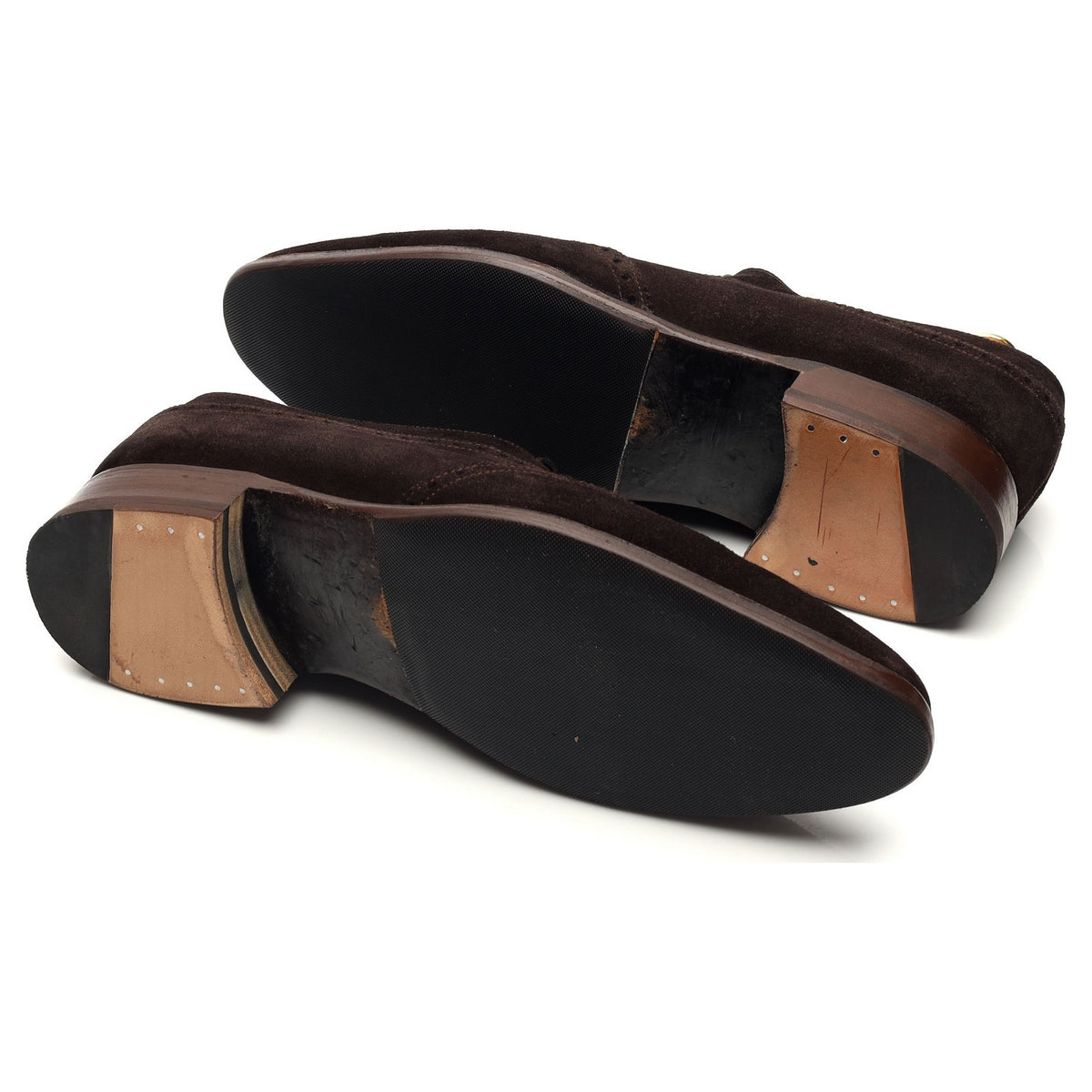 'Medina' Dark Brown Suede Oxford Brogues UK 8 E