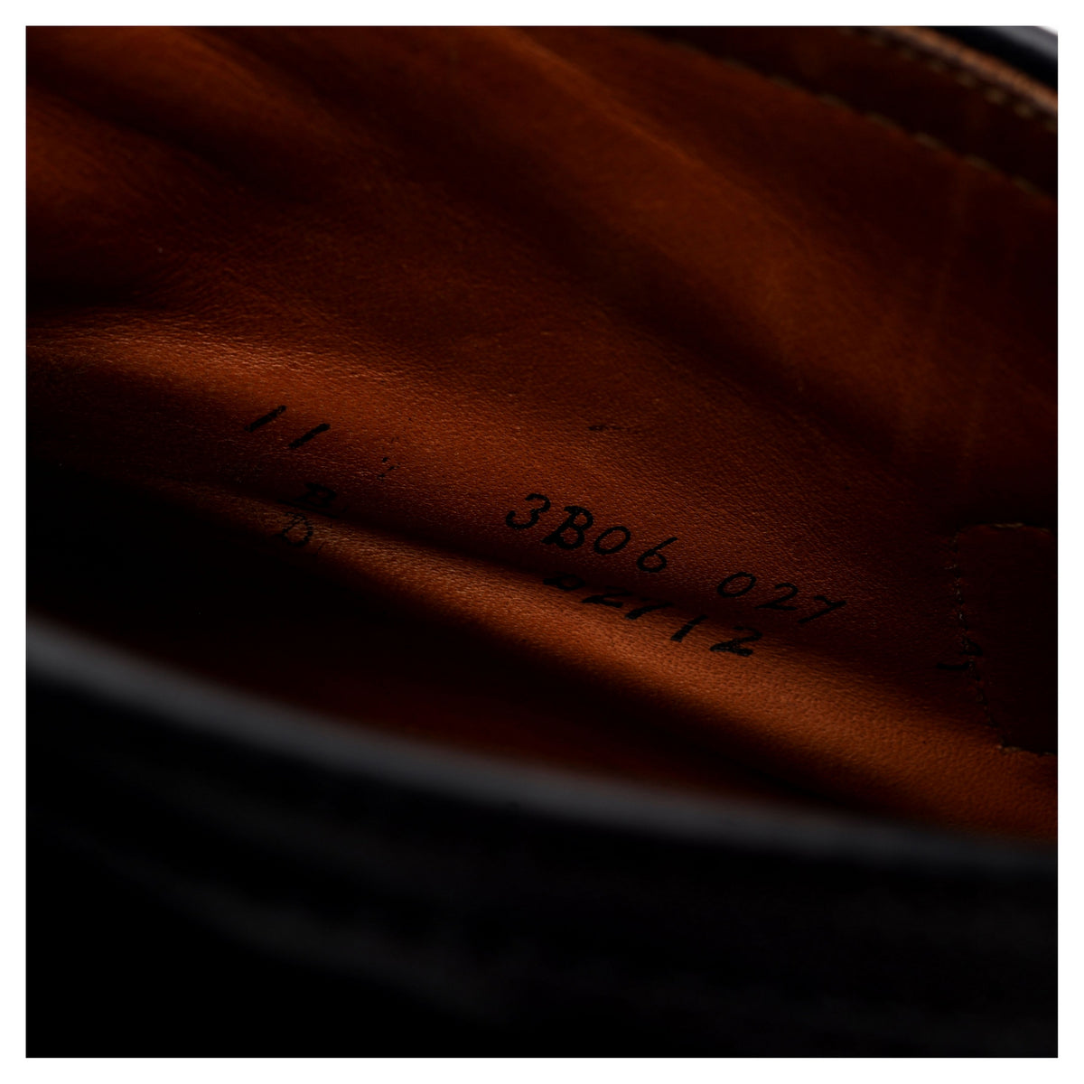 'D2712' Black Cordovan Leather Monk Strap Boots UK 10 US 11 D