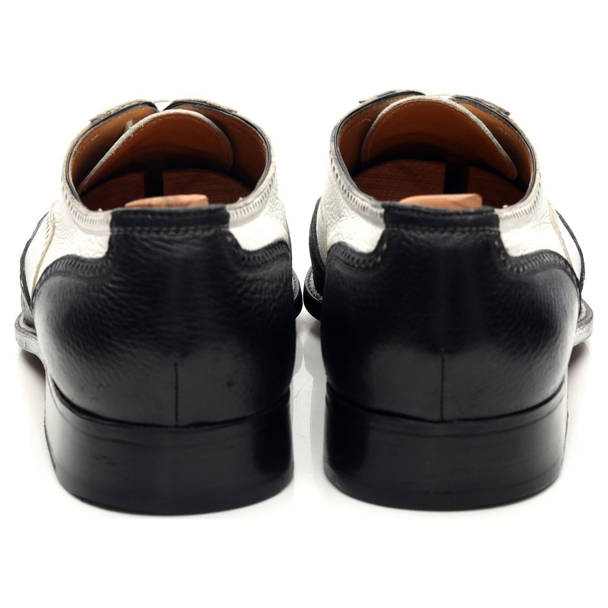 Black and White Leather Spectator Brogues UK 10 US 10.5