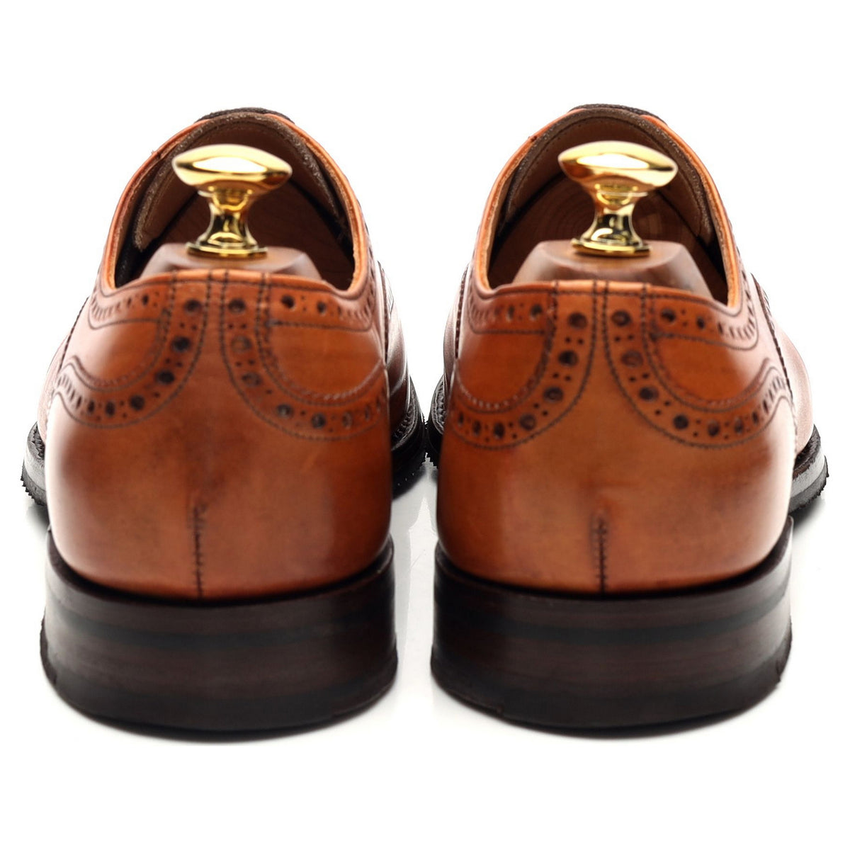 'Wilfred' Tan Brown Leather Oxford Brogue UK 6.5 F