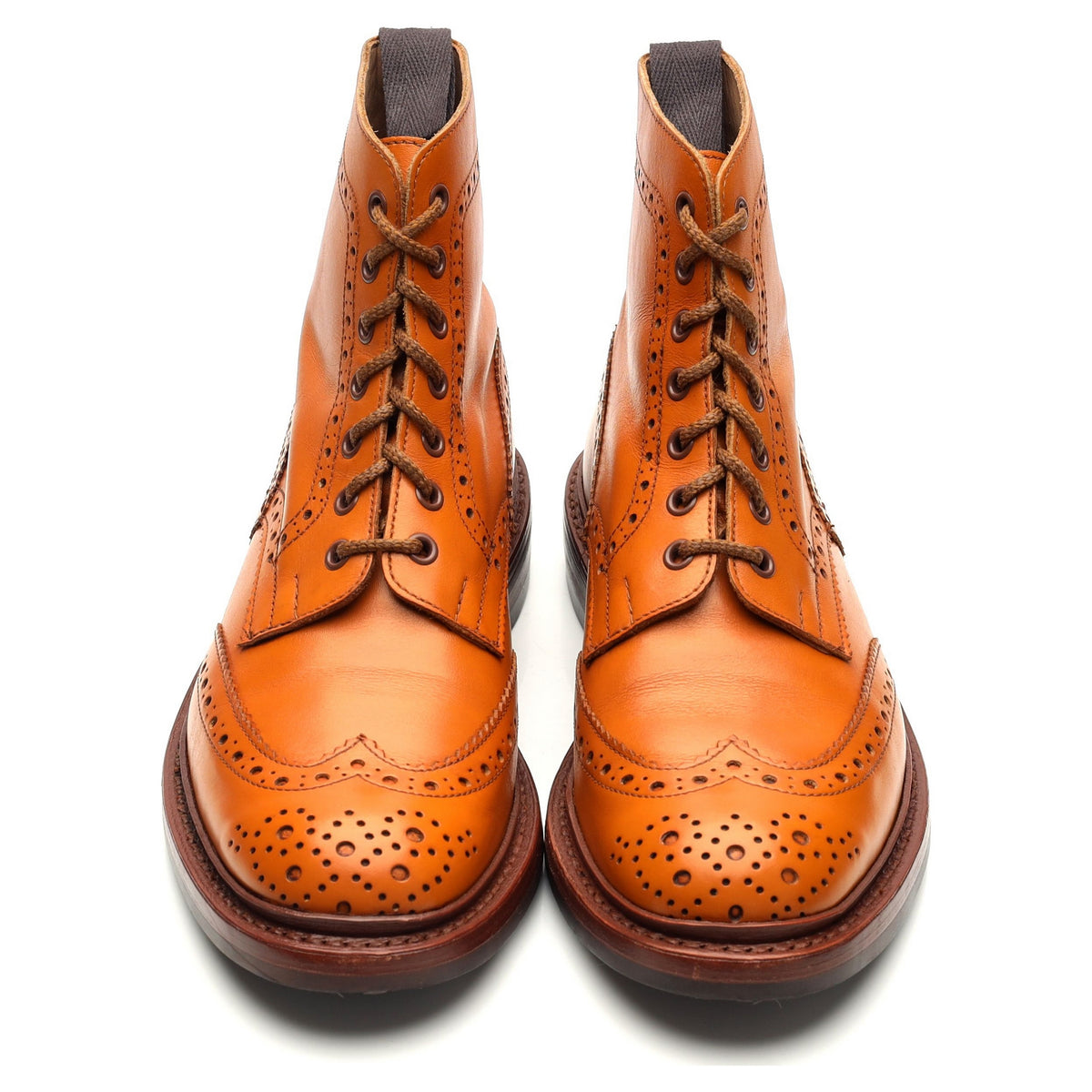 'Stow' Tan Brown Leather Boots UK 6.5