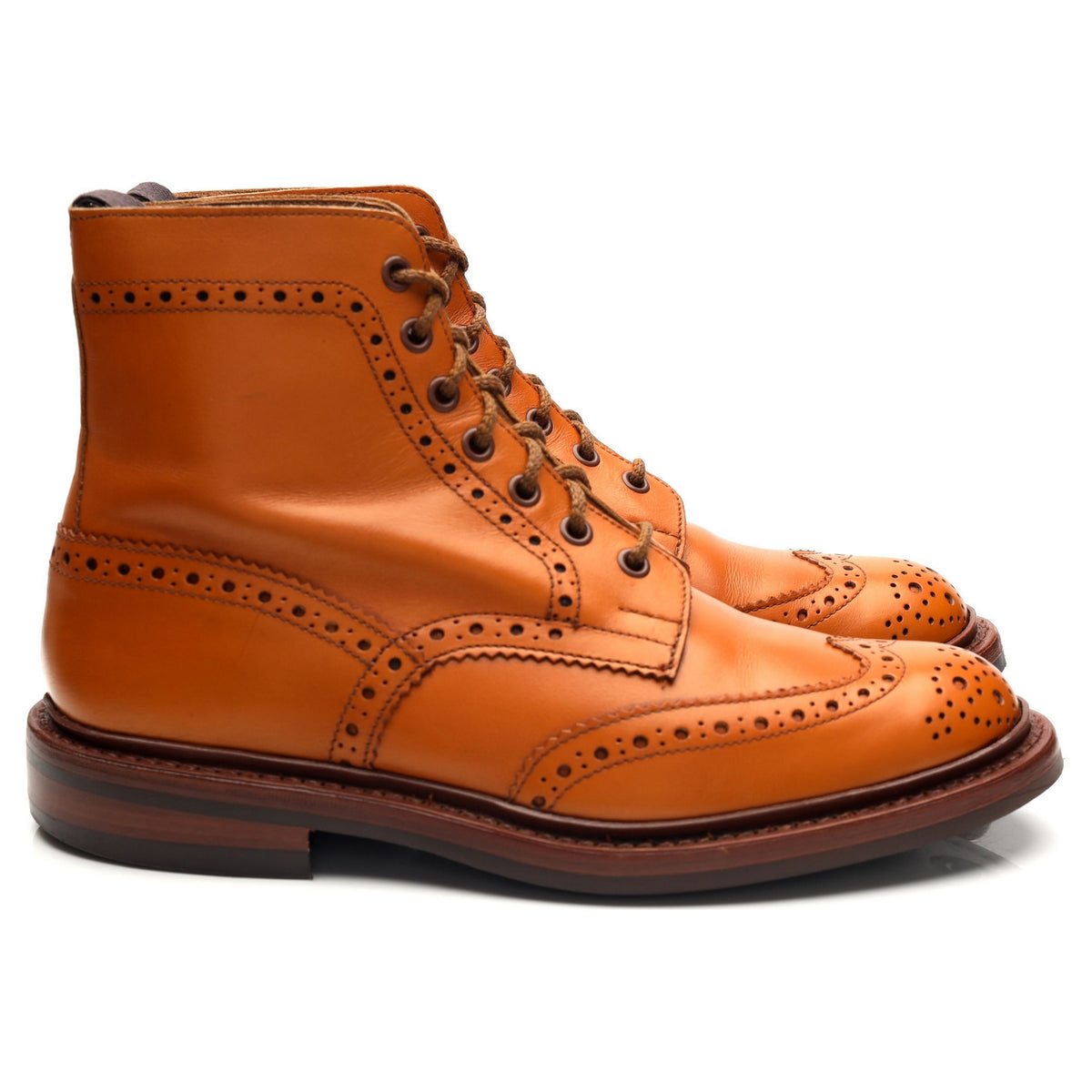 'Stow' Tan Brown Leather Boots UK 6.5