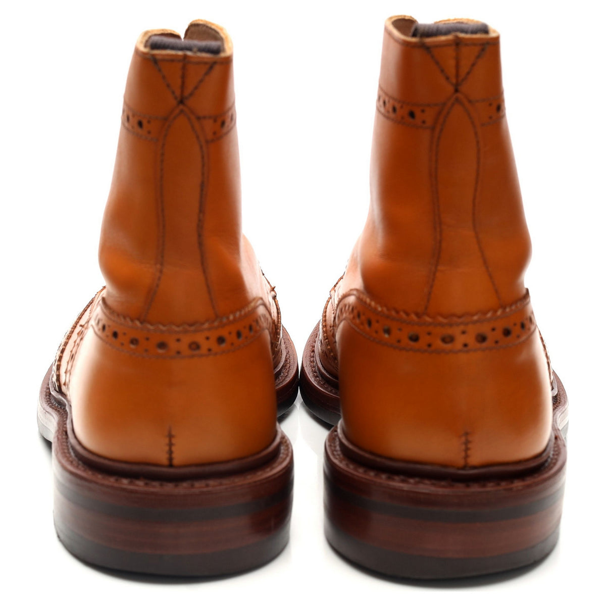 'Stow' Tan Brown Leather Boots UK 6.5