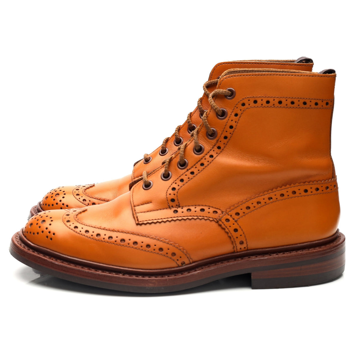 'Stow' Tan Brown Leather Boots UK 6.5