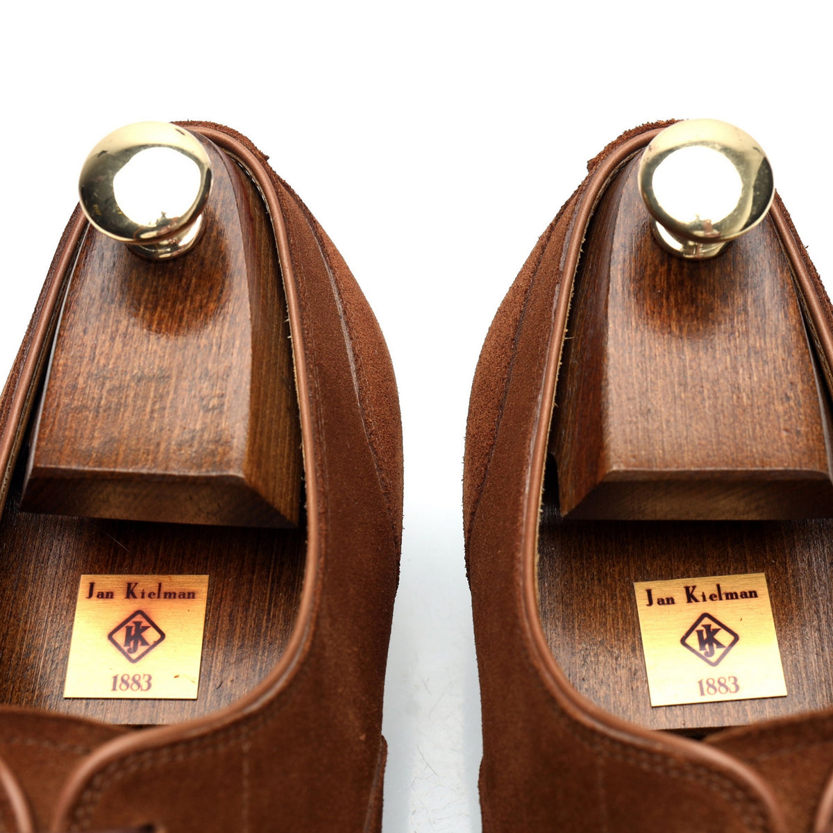 Bespoke Snuff Brown Suede V-Cap Oxford UK 11 G