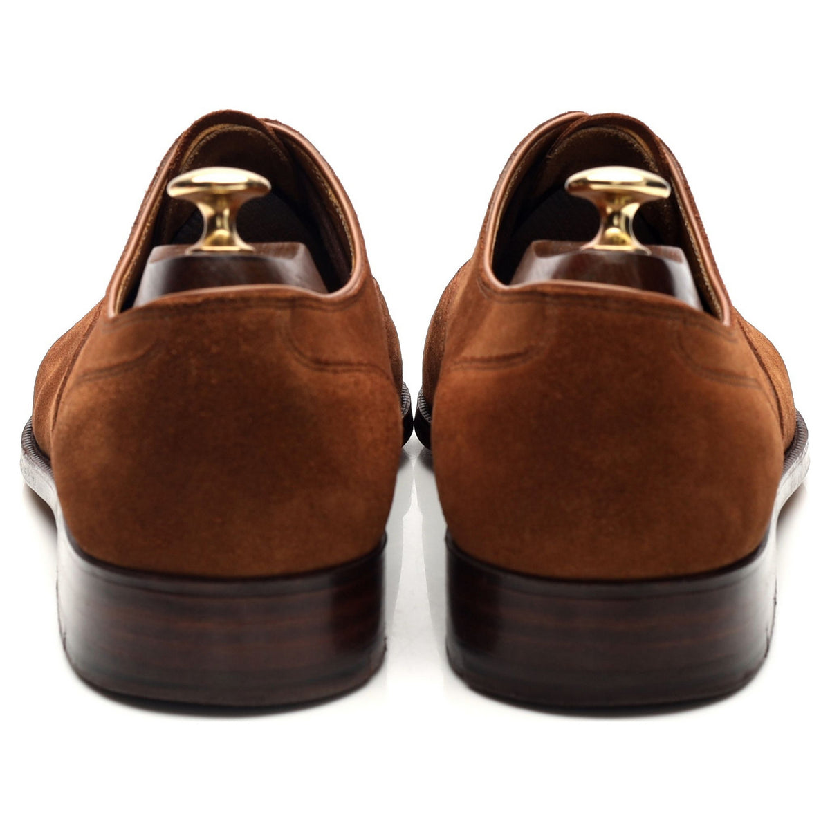 Bespoke Snuff Brown Suede V-Cap Oxford UK 11 G