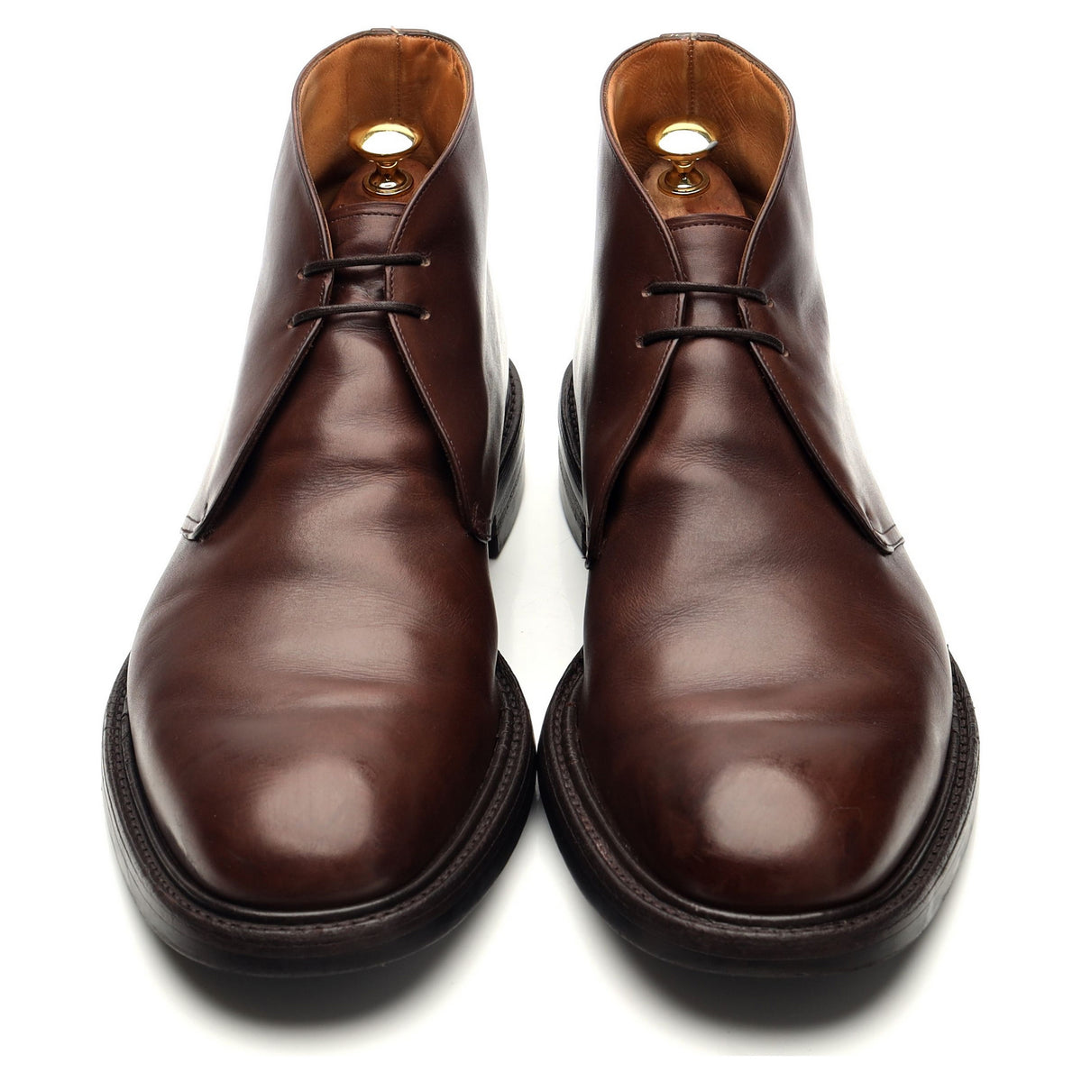 'Tasmania' Dark Brown Leather Chukka Boots UK 11 G