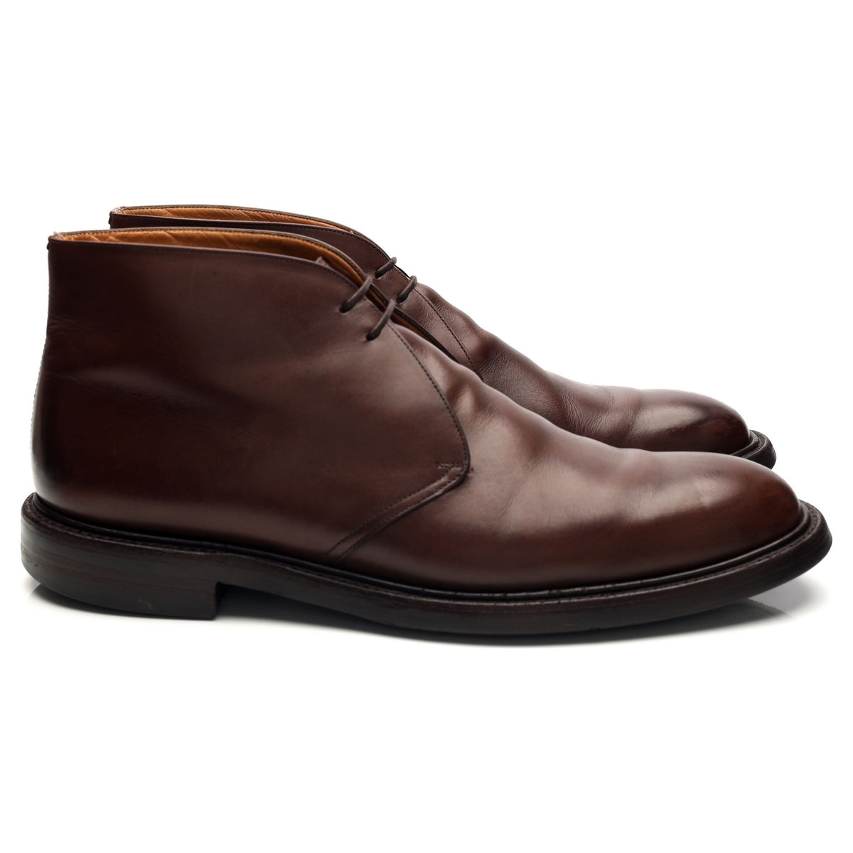'Tasmania' Dark Brown Leather Chukka Boots UK 11 G